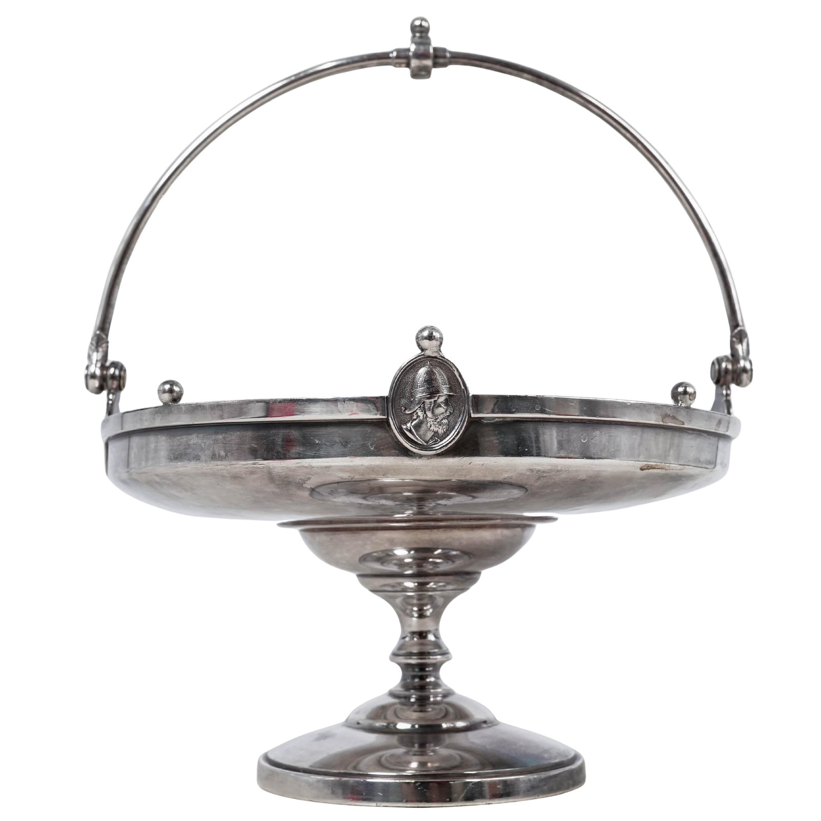 19th Cent. Reed & Barton Silverplate Bride's Basket (1 of 7)