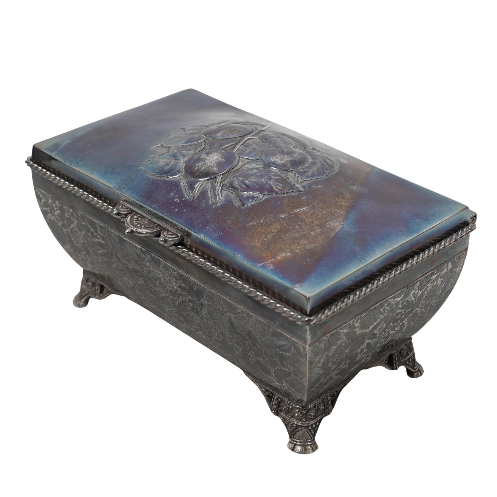 (3 pcs) Antique Silver Plated Table Objects - 3