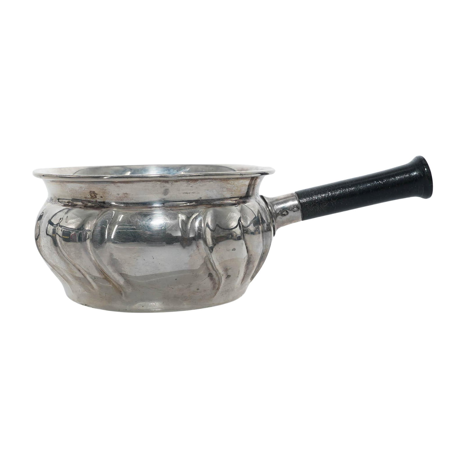 1950s Danish Silver Brandy Warmer Pan (1 of 4)