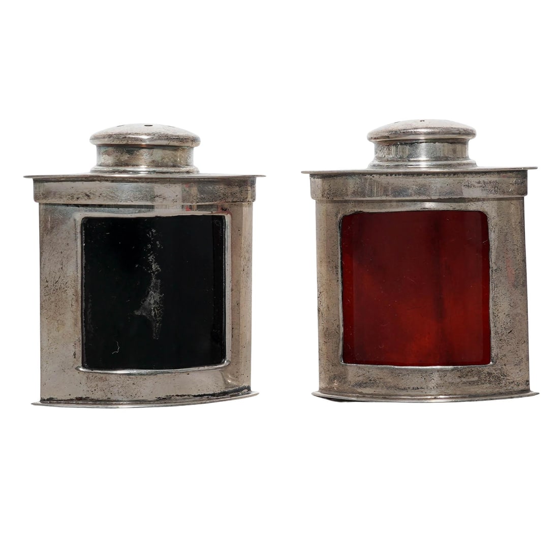 Pair MCM Danish Sterling Salt & Pepper Shakers (1 of 6)