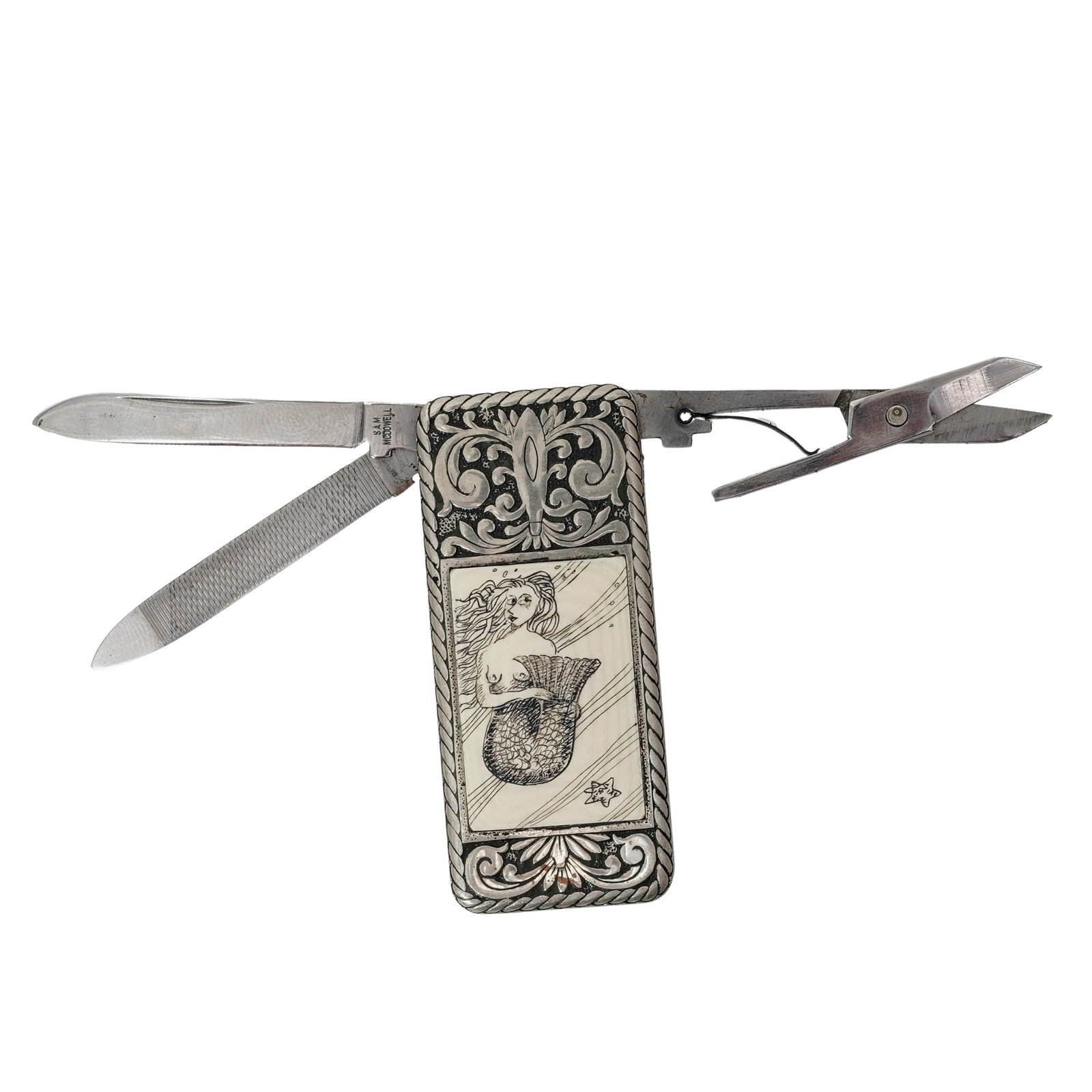 Sam mcdowell bone insert pocket knife - 3