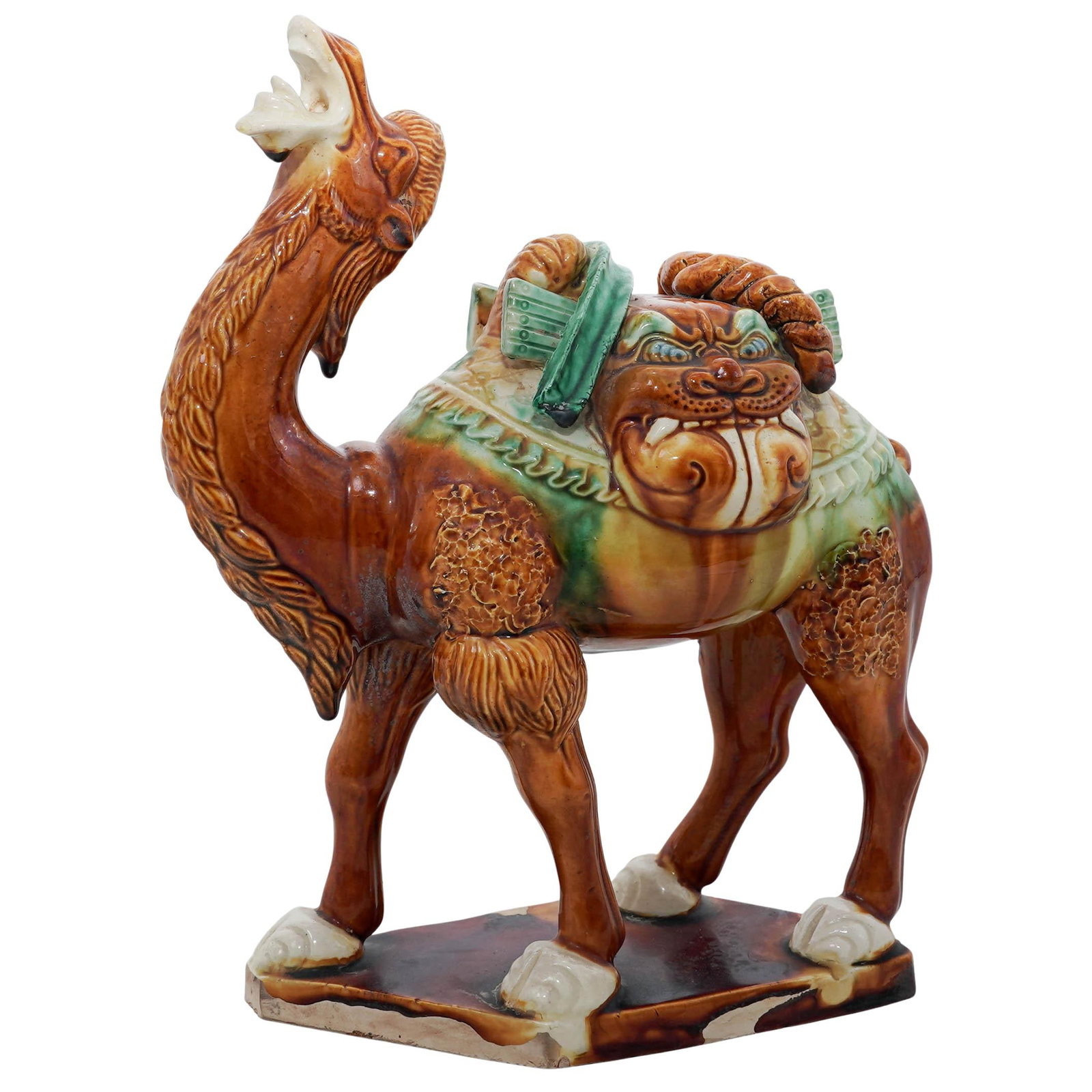 Chinese Sancai Ceramic Camel Mingqi Figure (1 of 7)