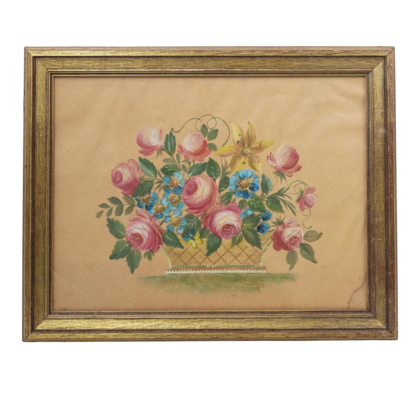 Vintage Mixed Media Still Life Painting (1 of 3)