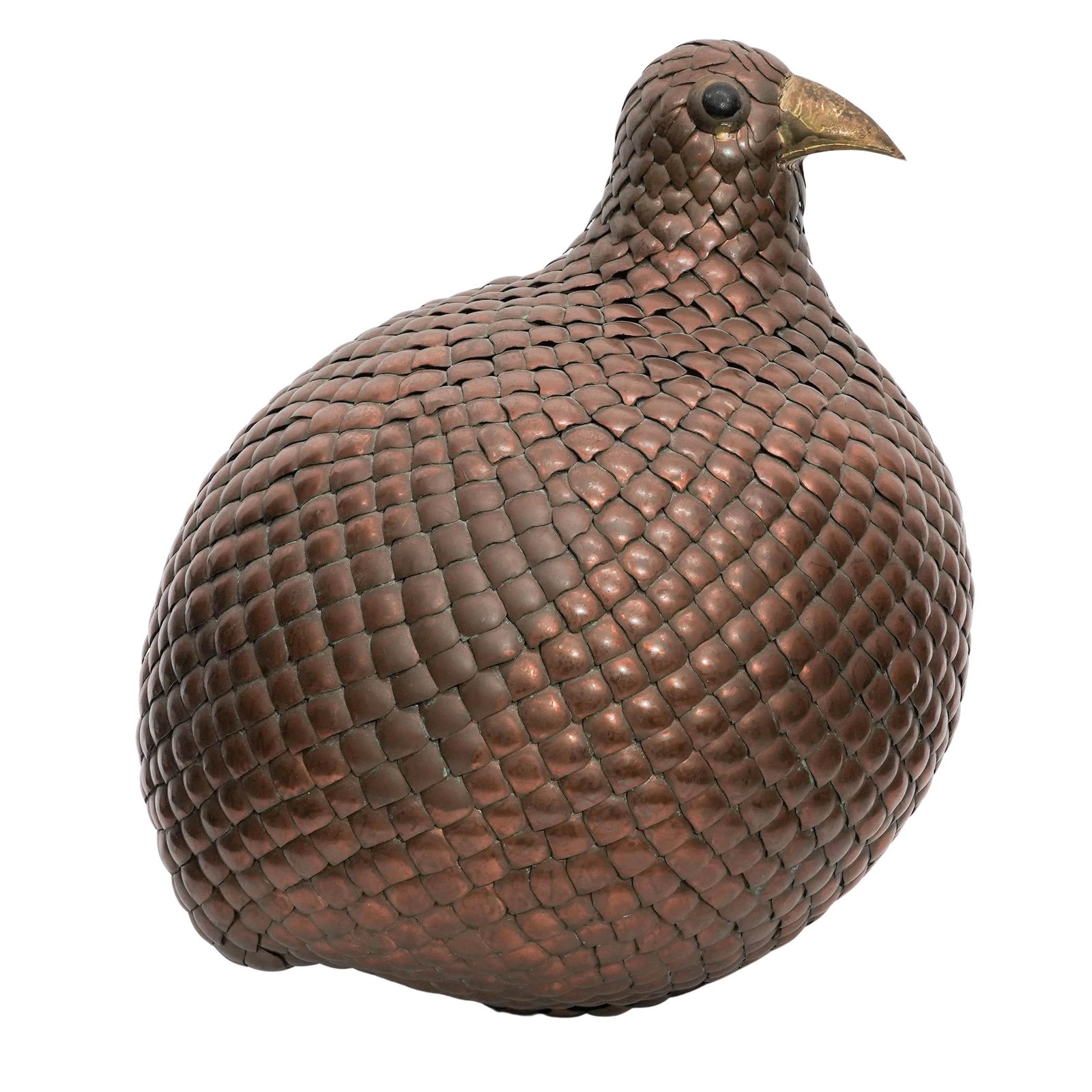 Sergio Bustamante Style Mixed Metal Quail Sculpture (1 of 6)