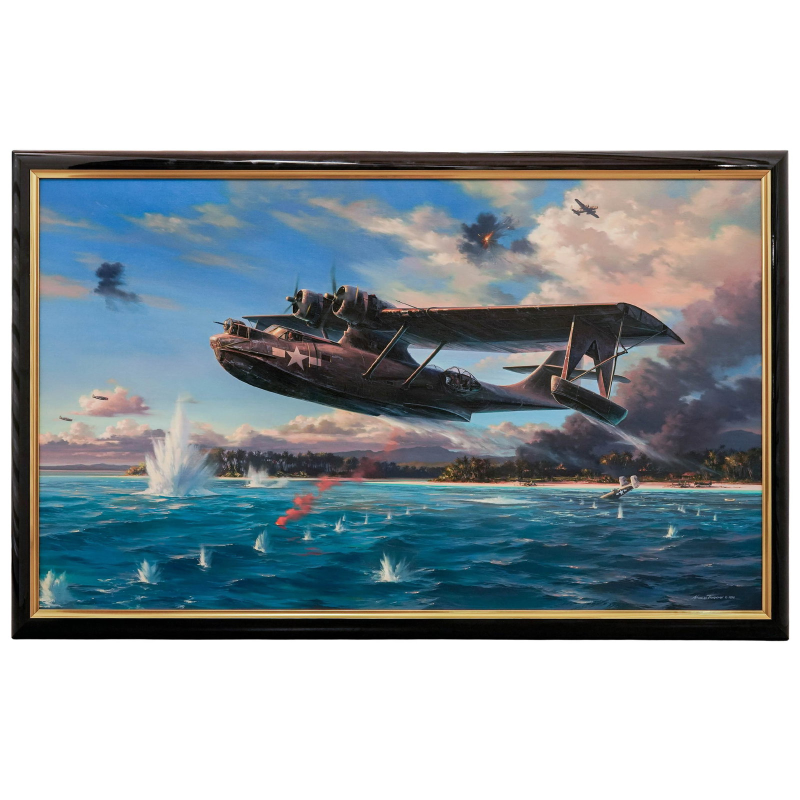 Nicolas Trudgian (Engish, B. 1959) 'Flight Out of Hell' Oil on Canvas (1 of 10)