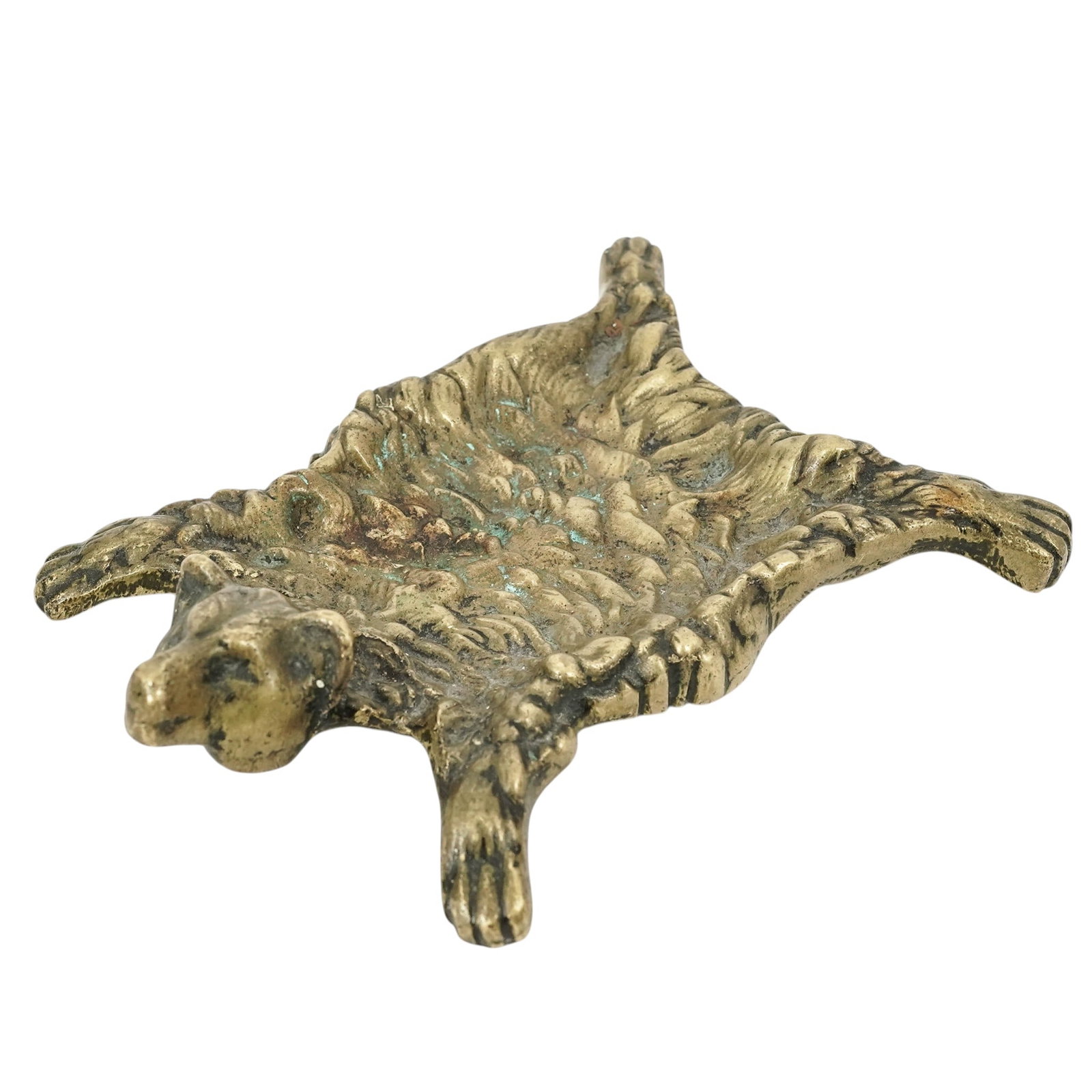 Franz Bergman Style Austrian Bronze Bear rug ashtray (1 of 5)