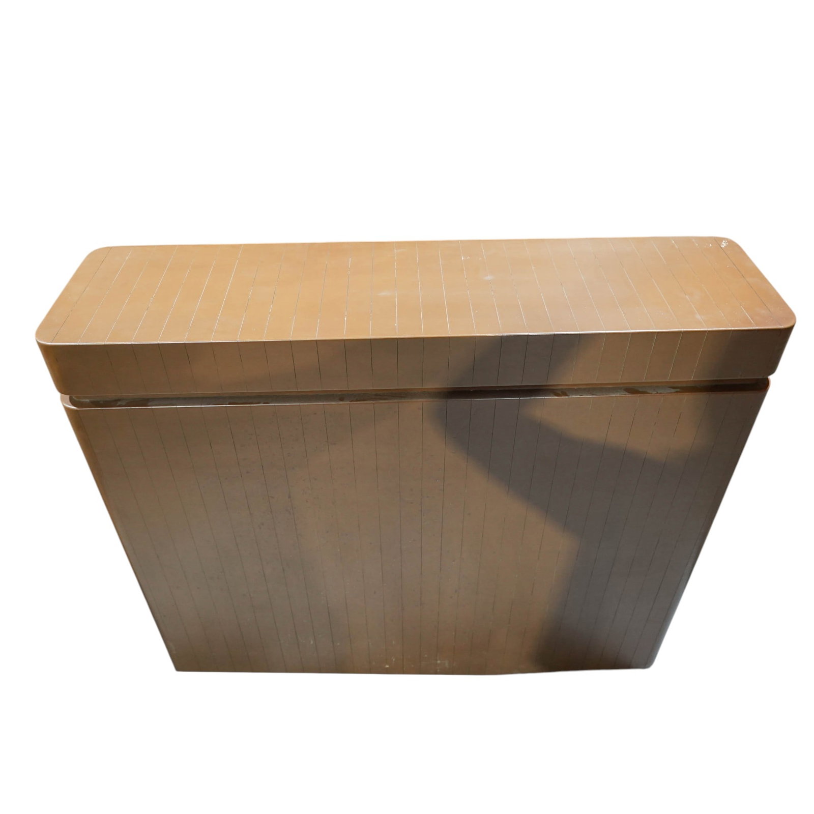 Postmodern Leather Wrapped Console/Bar - 4