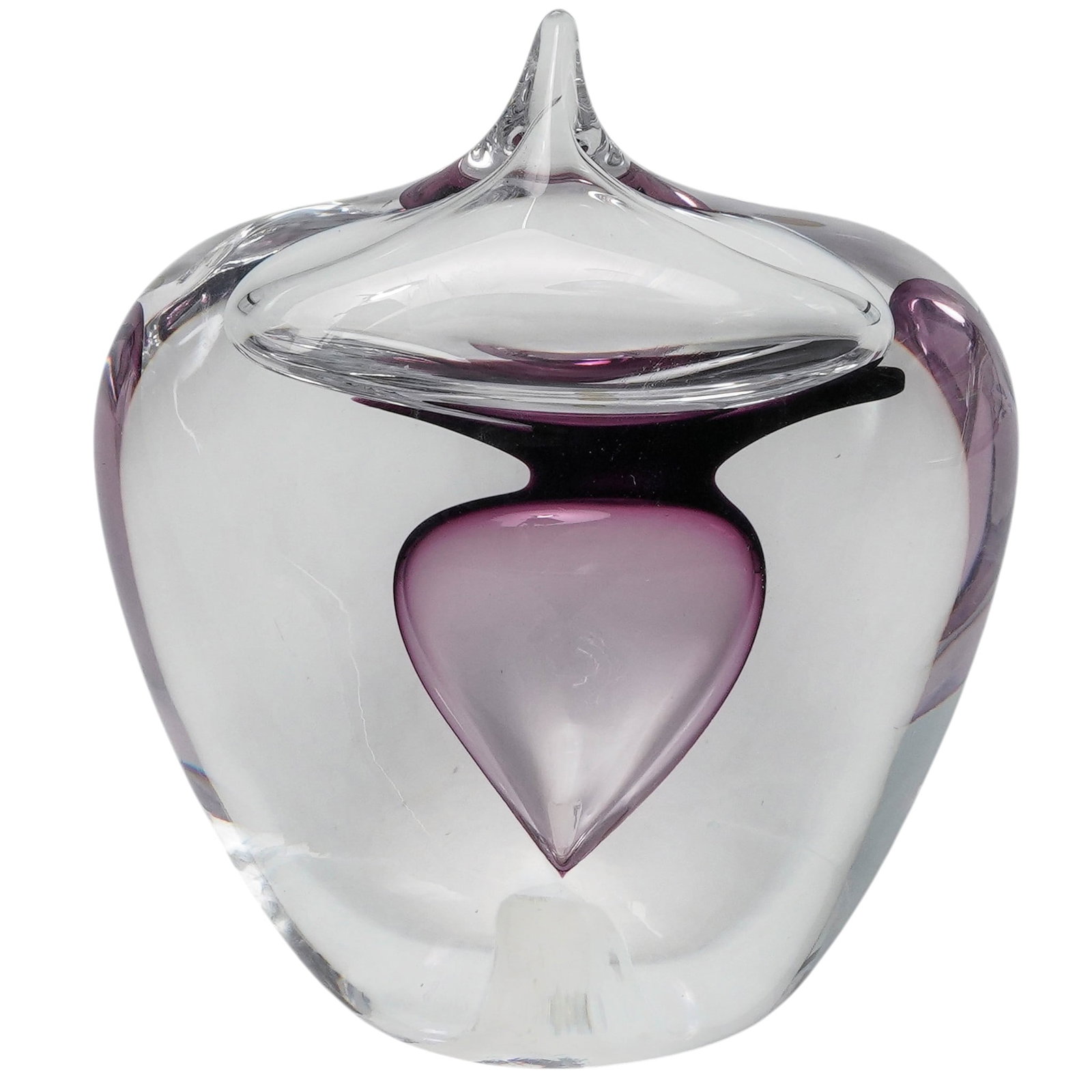 Studio Ahus (Hanne Dreutler, Swedish 1942-2009) Art Glass Paperweight (1 of 7)