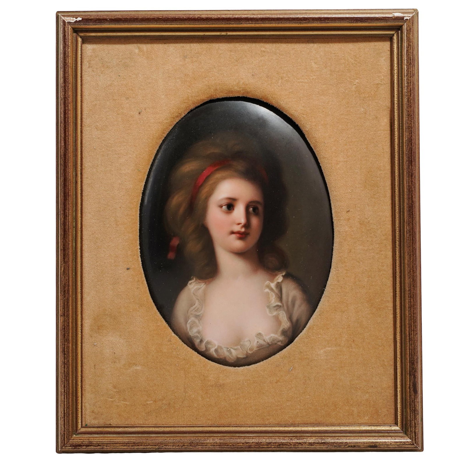 KPM Hand-Painted Porcelain Portrait Plaque (1 of 4)