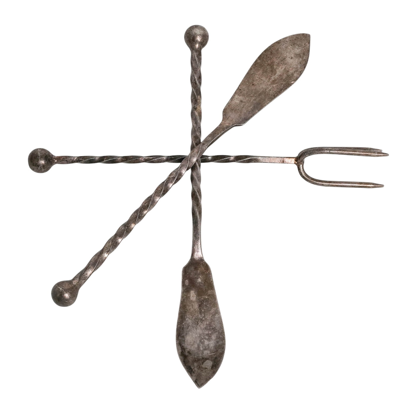 (3pc) Antique WMF Silver-Plated Cocktail Utensils (1 of 4)