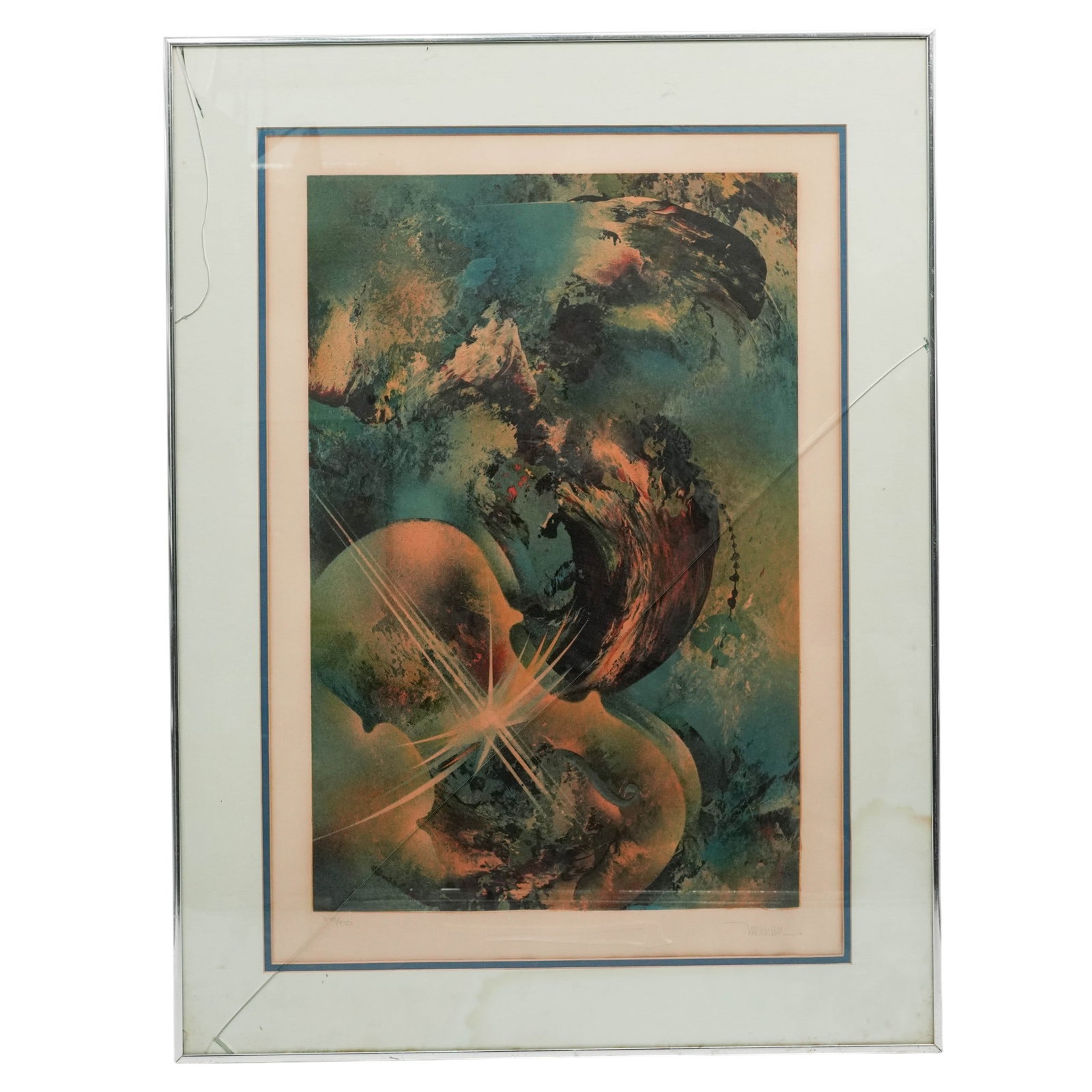 Leonardo Nierman (Mexican, 1932) "Sound of Color - Mozart" Color Lithograph (1 of 6)