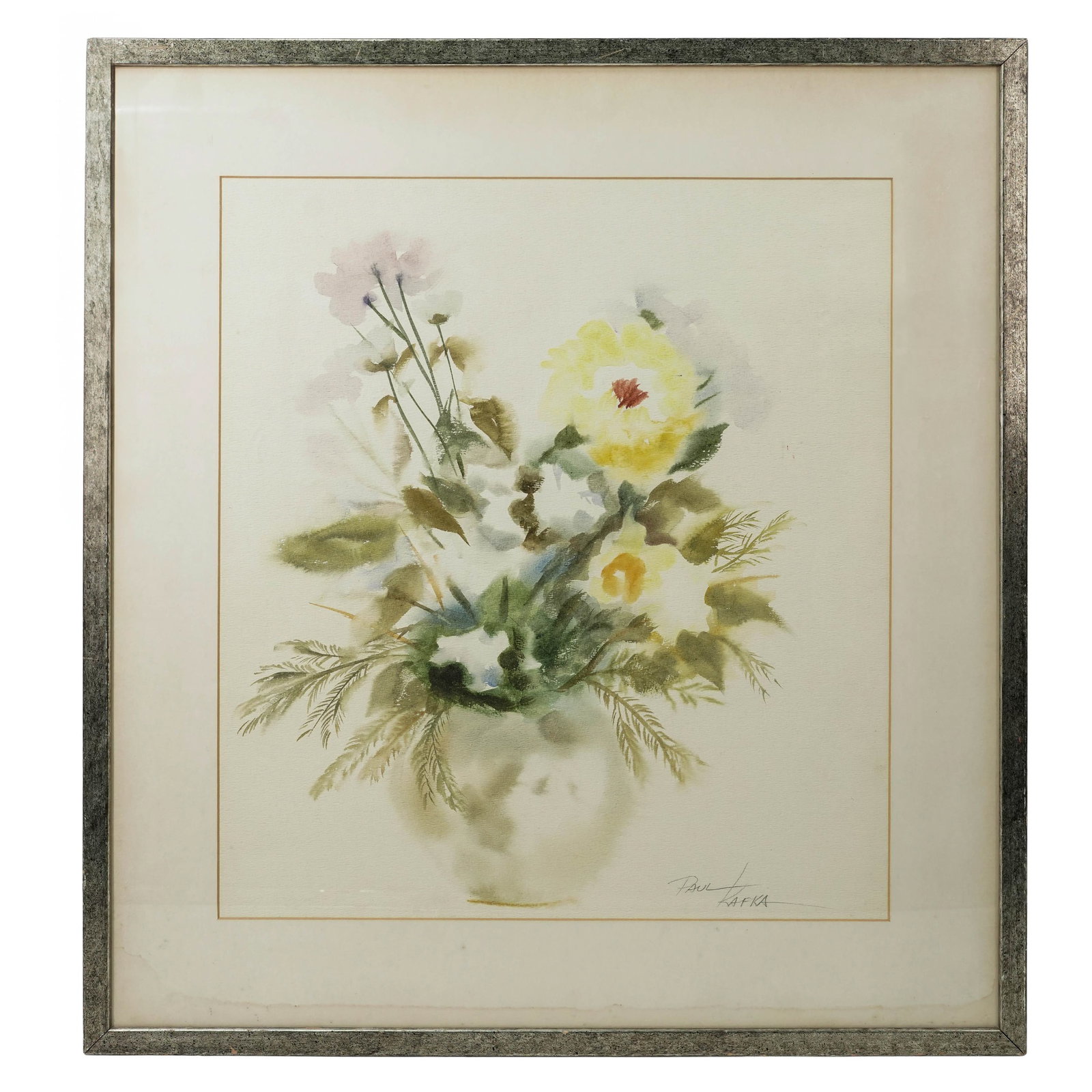 Paul Kafka Floral Watercolor on Paper (1 of 6)