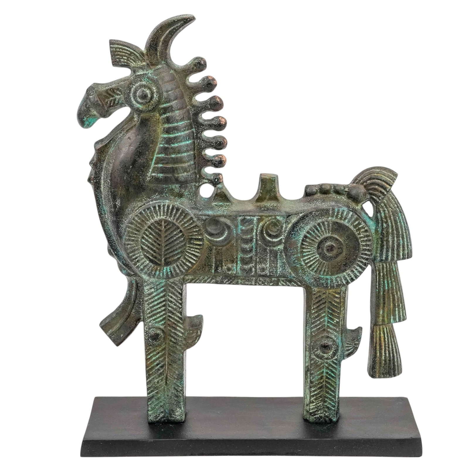 Han Meilin Style Mixed Metal Horse Sculpture (1 of 13)