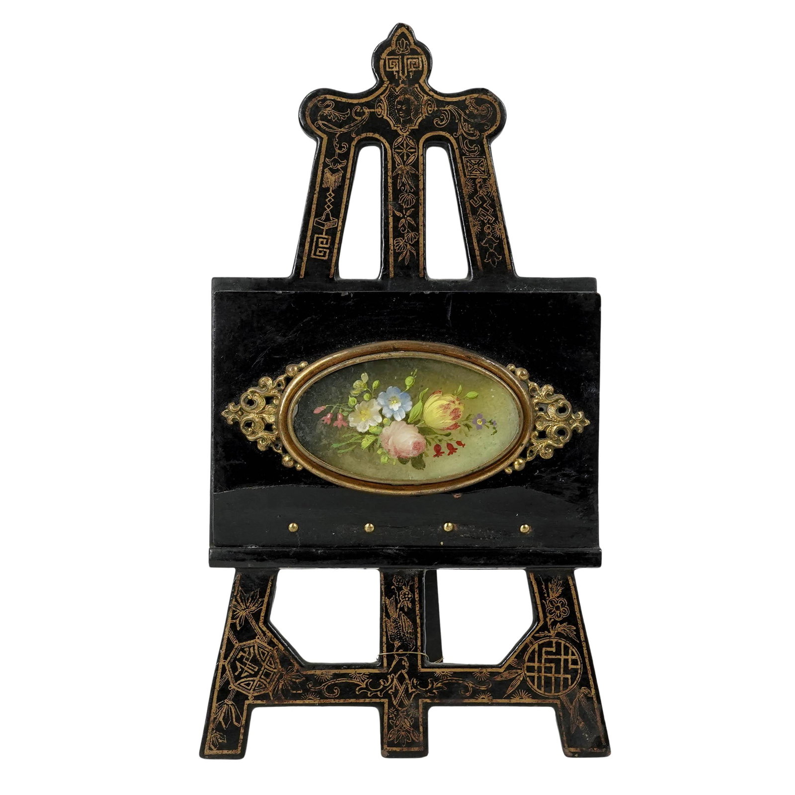 Vintage MiniaturePainting On Decorative Easel (1 of 3)