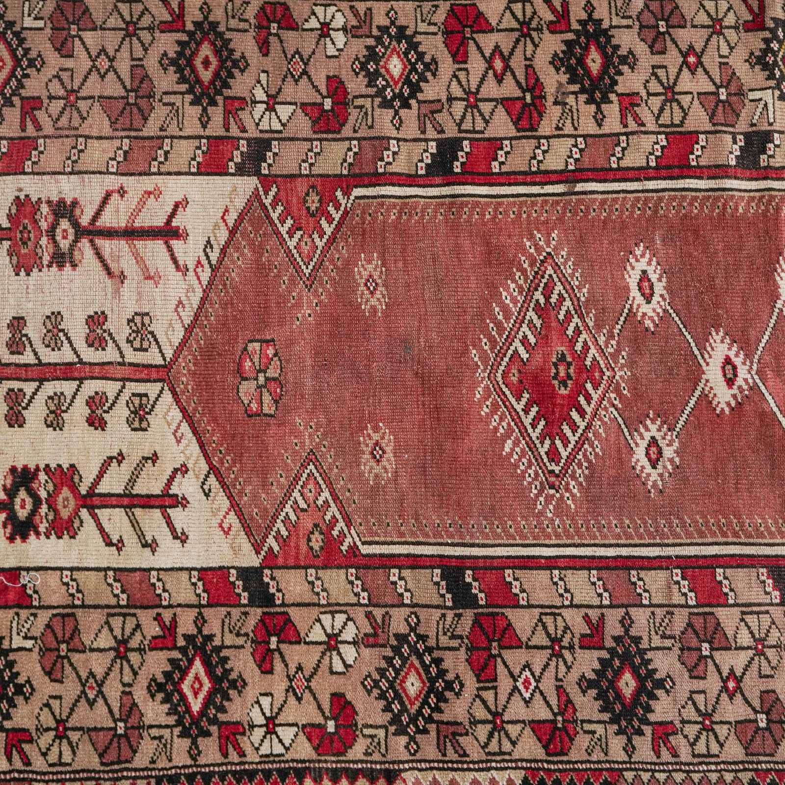 Middle Eastern Wool Prayer Rug - 7