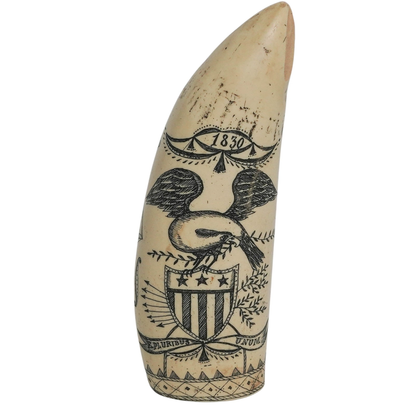 Vintage "Ship Susan" Resin Scrimshaw (1 of 8)