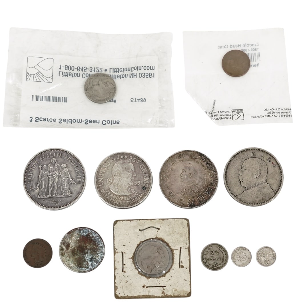 (12 pc) Assorted Antique Scarce Coins (1 of 4)