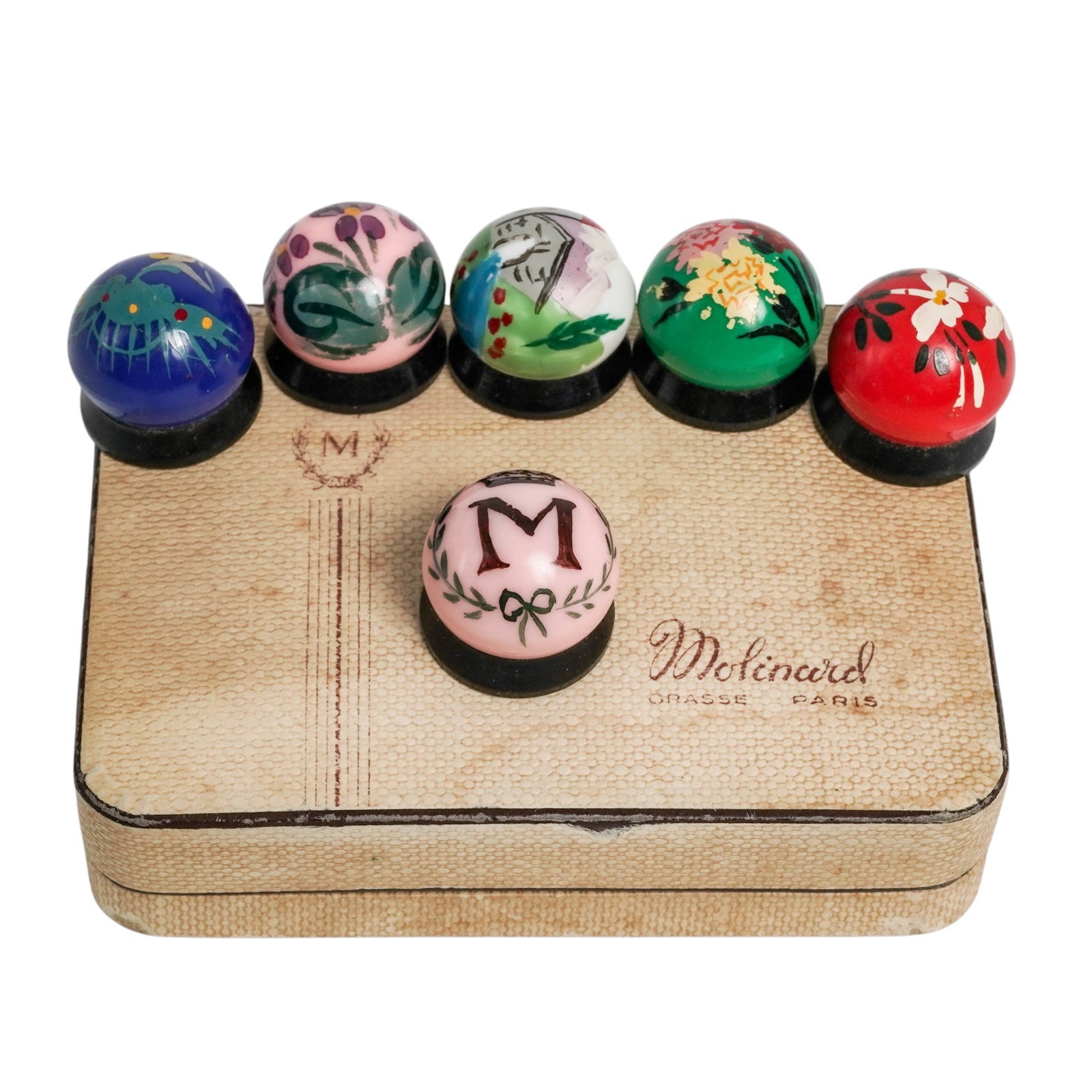 1930s Molinard "Concreta" Solid Perfume Collection Set - 6