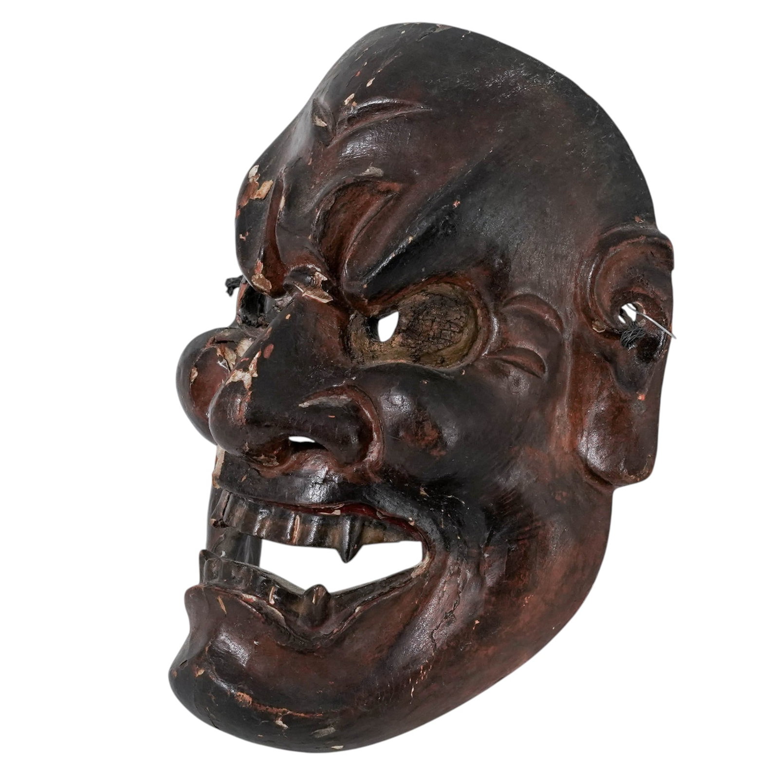 Antique Japanese Noh Theater Shikami Mask (1 of 6)