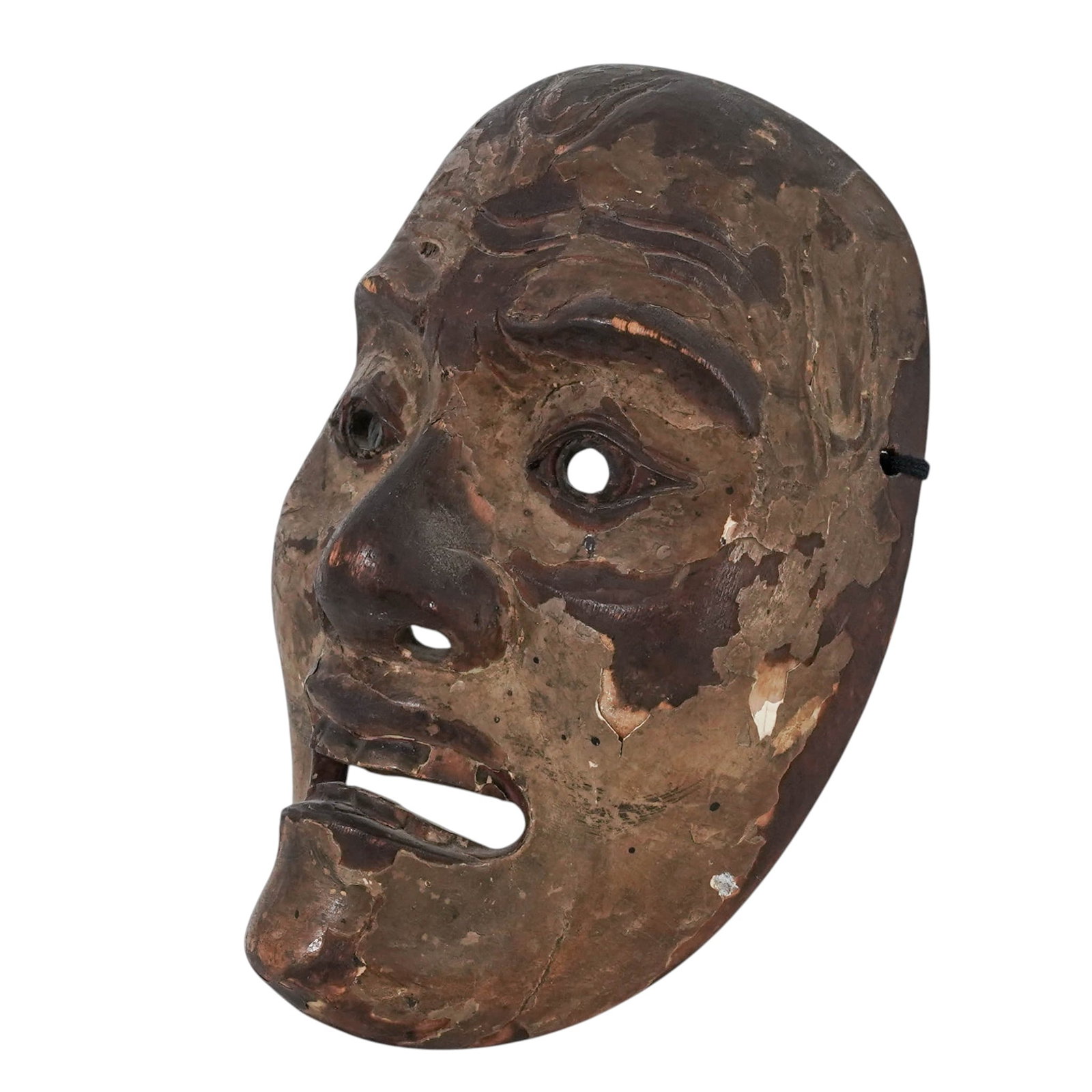 Antique Japanese Noh Yase-Otoko Mask (1 of 6)