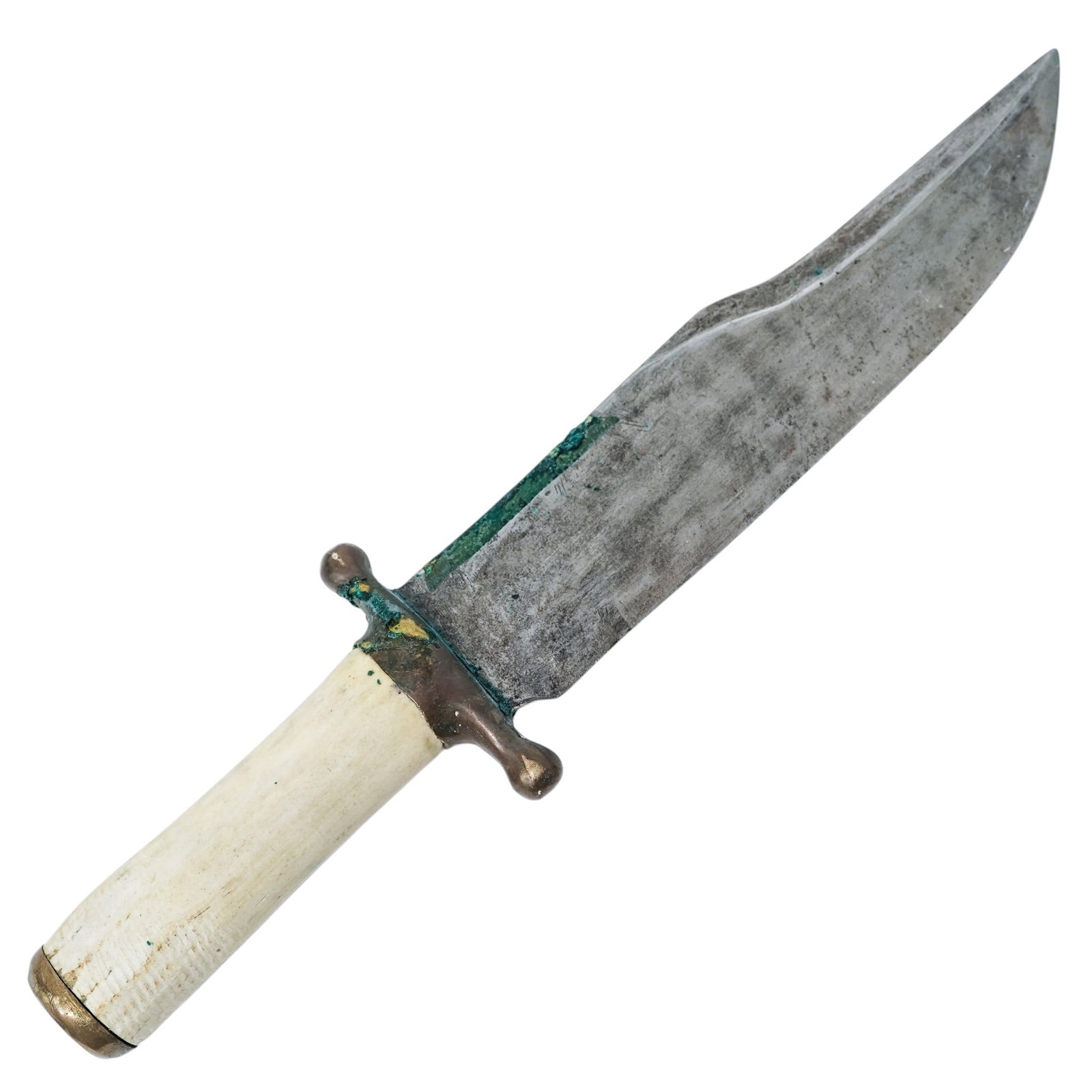 Jean Tanazacq Knife With Stag Horn Handle, Leather Sheath (1 of 6)