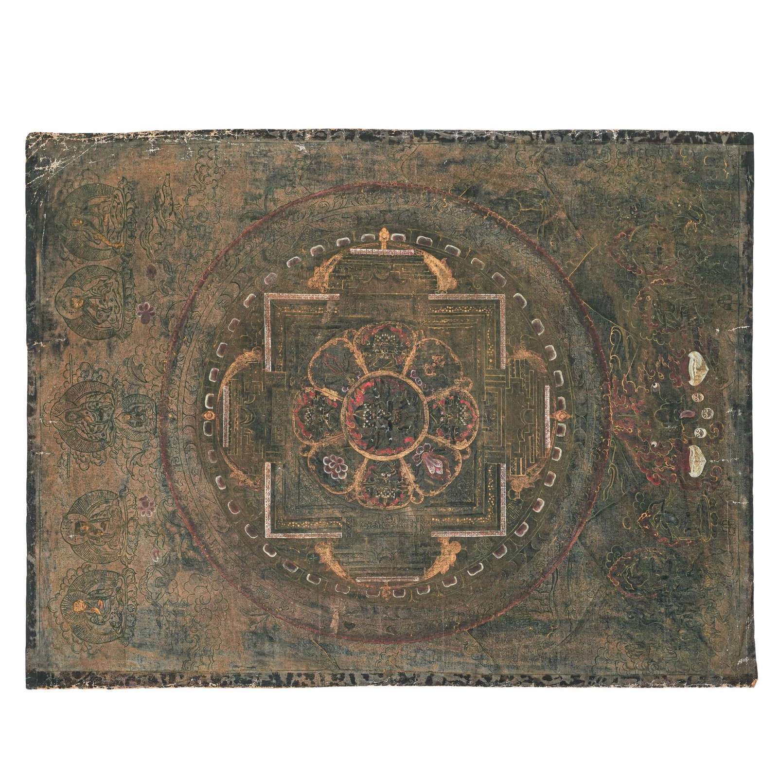 Antique Nepalese Heruka Mandala Thangka (1 of 8)