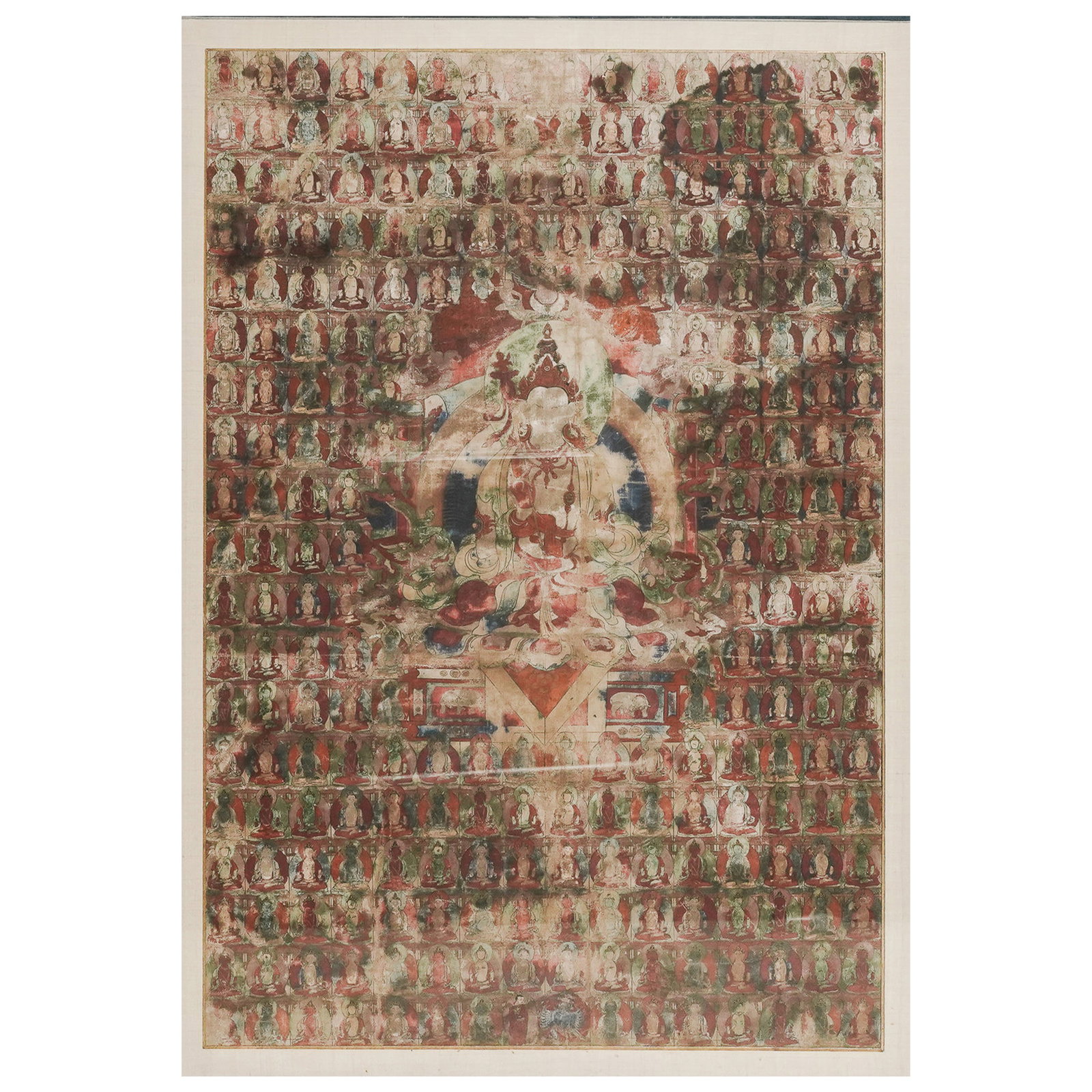 Antique Tibetan 'Bon Deity Tonpa Shenrab' Thangka (1 of 3)