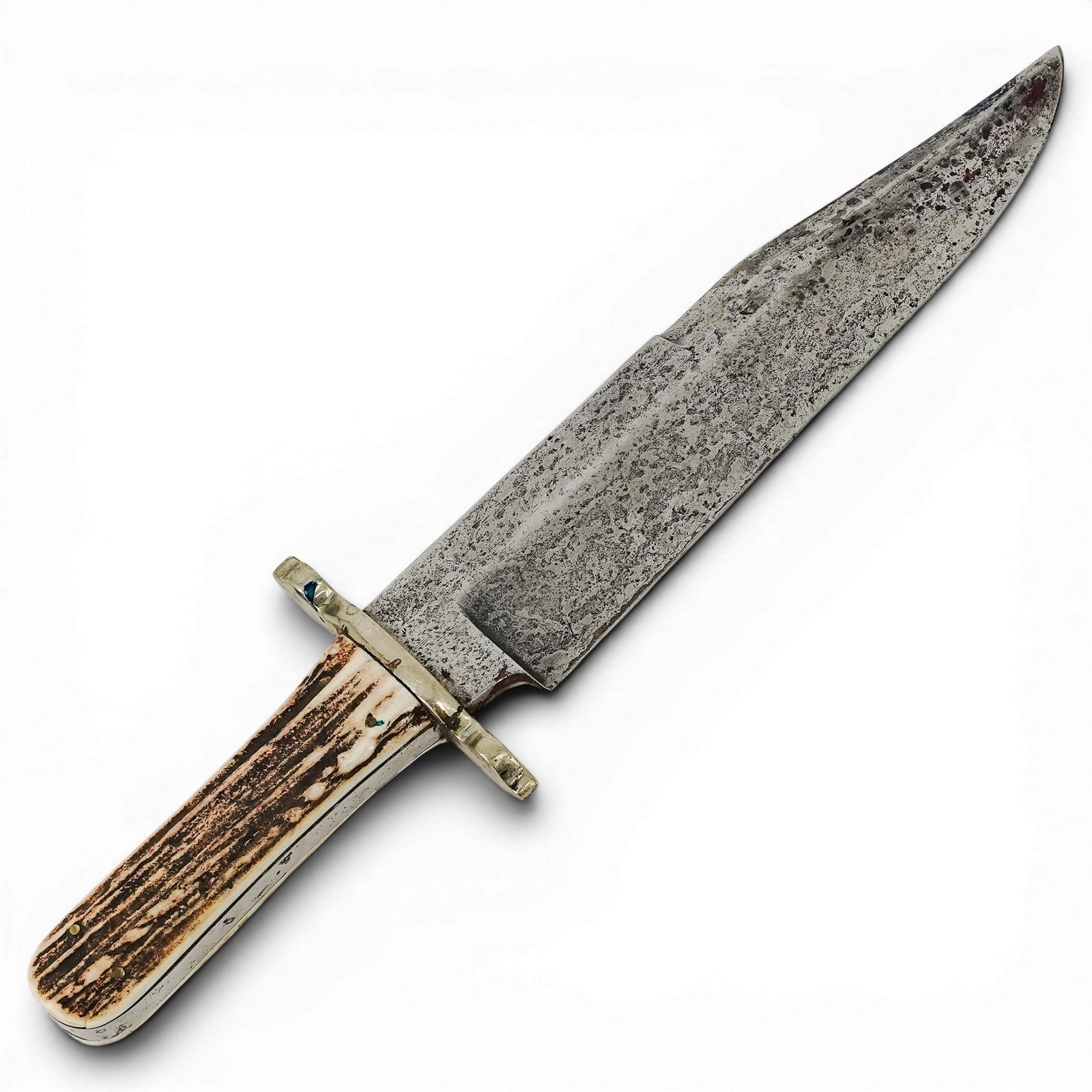 George Wostenholm & Sons "California Knife" Antler Handle: George Wostenholm & Sons "California Knife" Antler Handle c. 1850-1880,Sheffield England Note: Based on critical absence of word "England" on the blade, this confirms that the knife is a true 19th