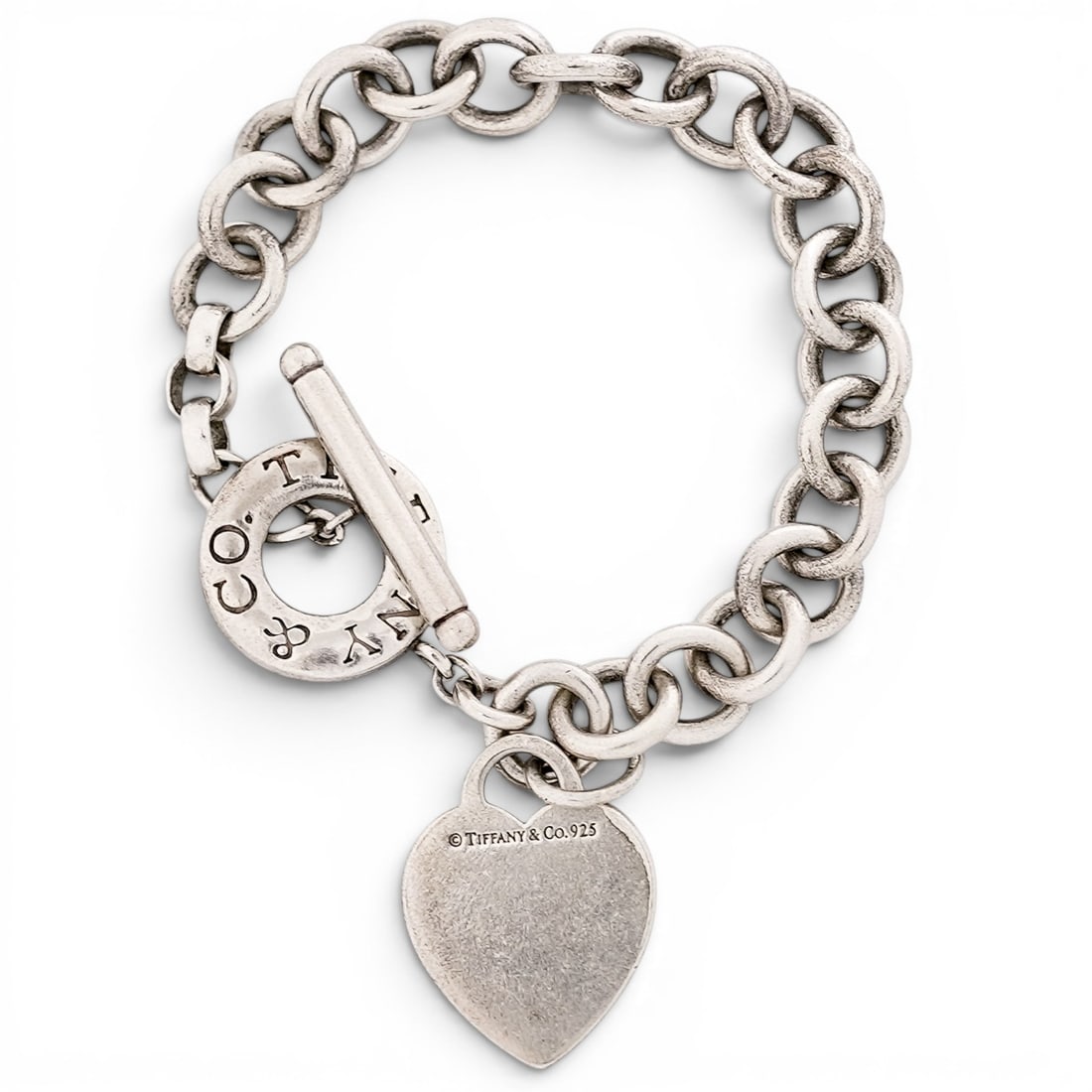 Tiffany & Co. Sterling Silver Heart Tag Toggle Bracelet (1 of 4)