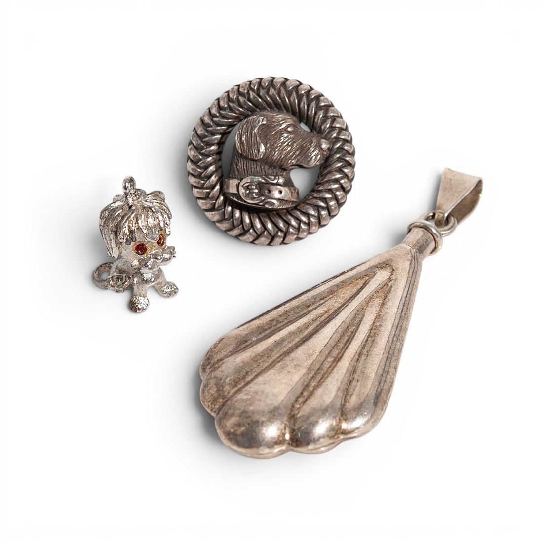 Vintage Sterling Silver Earring Charm & Pendant Group (1 of 7)