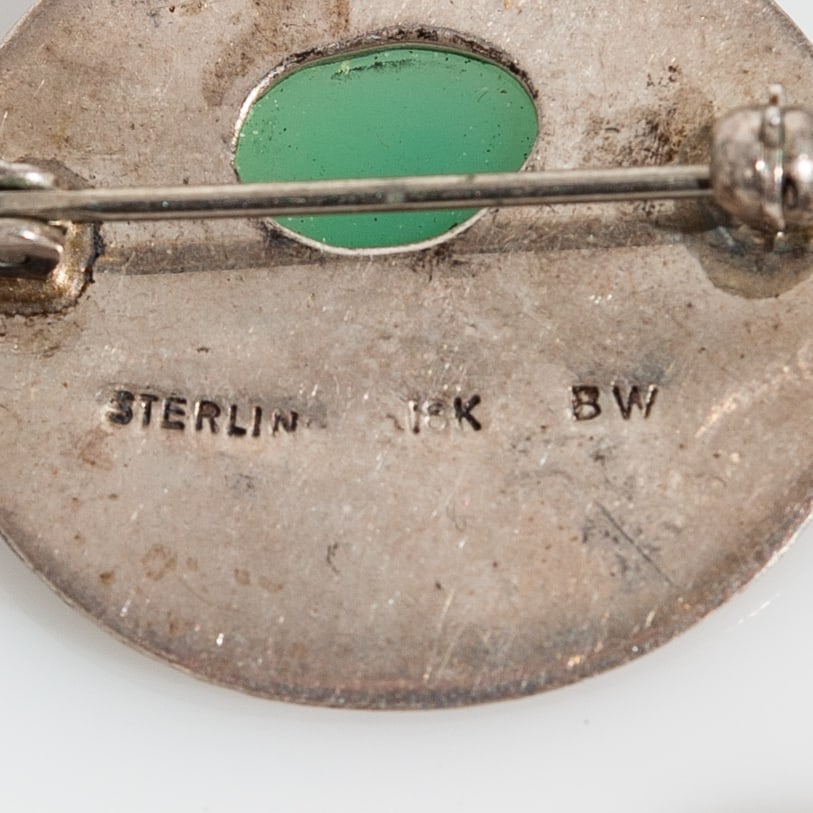 Sterling Silver Mixed Brooch Group - 8