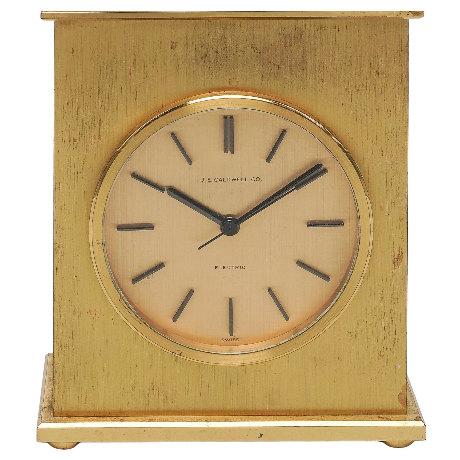 J.E. Caldwell Brass Mantle Clock (1 of 9)