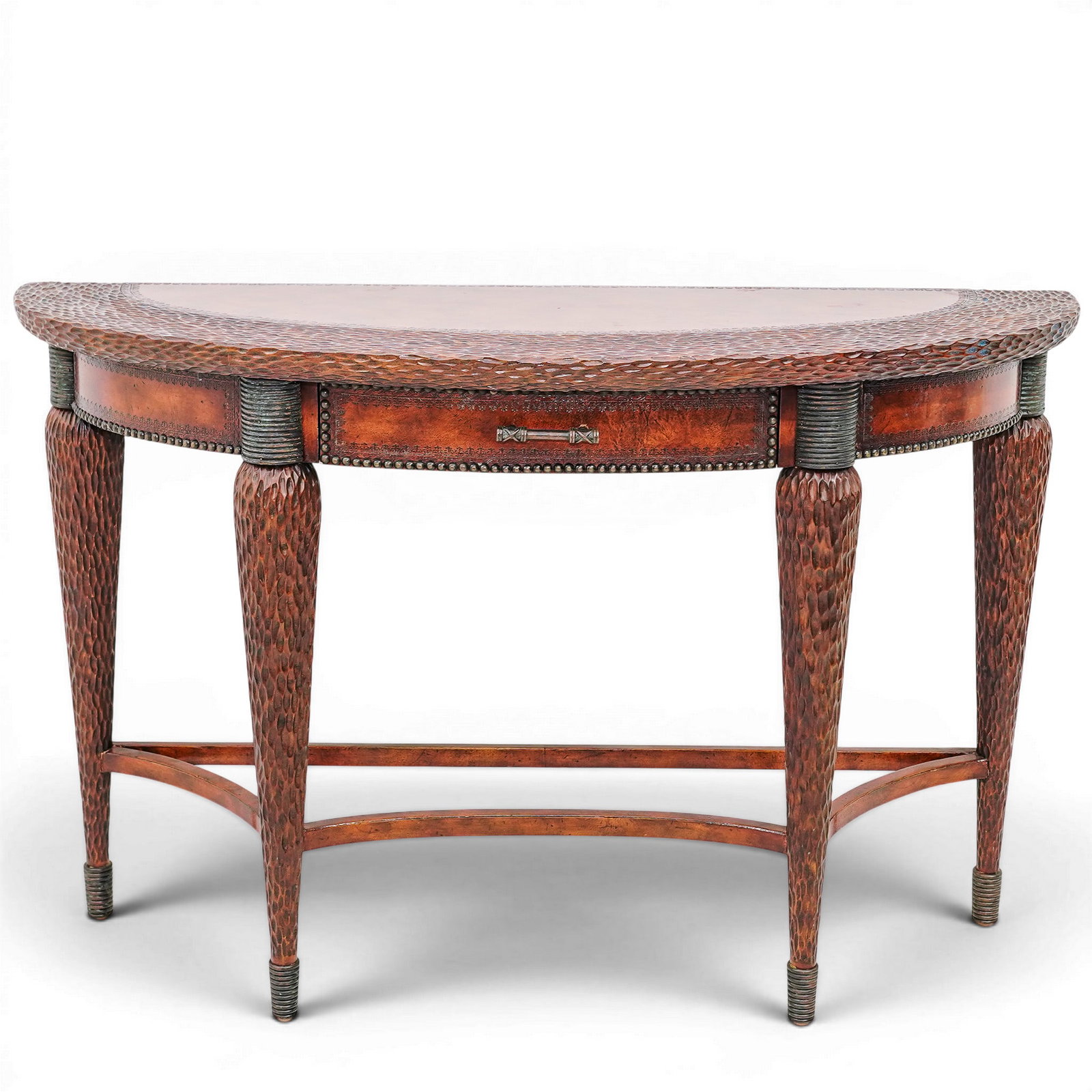 Maitland-Smith Wood Demilune table (1 of 6)