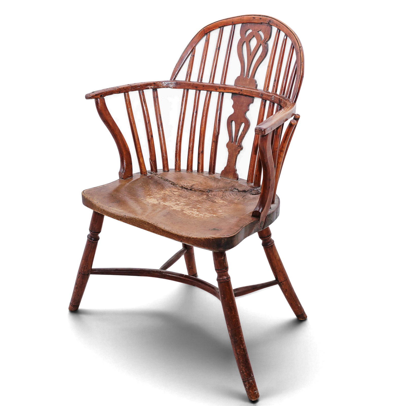 19th Cent. English Yew Windsor Armchair (1 of 5)
