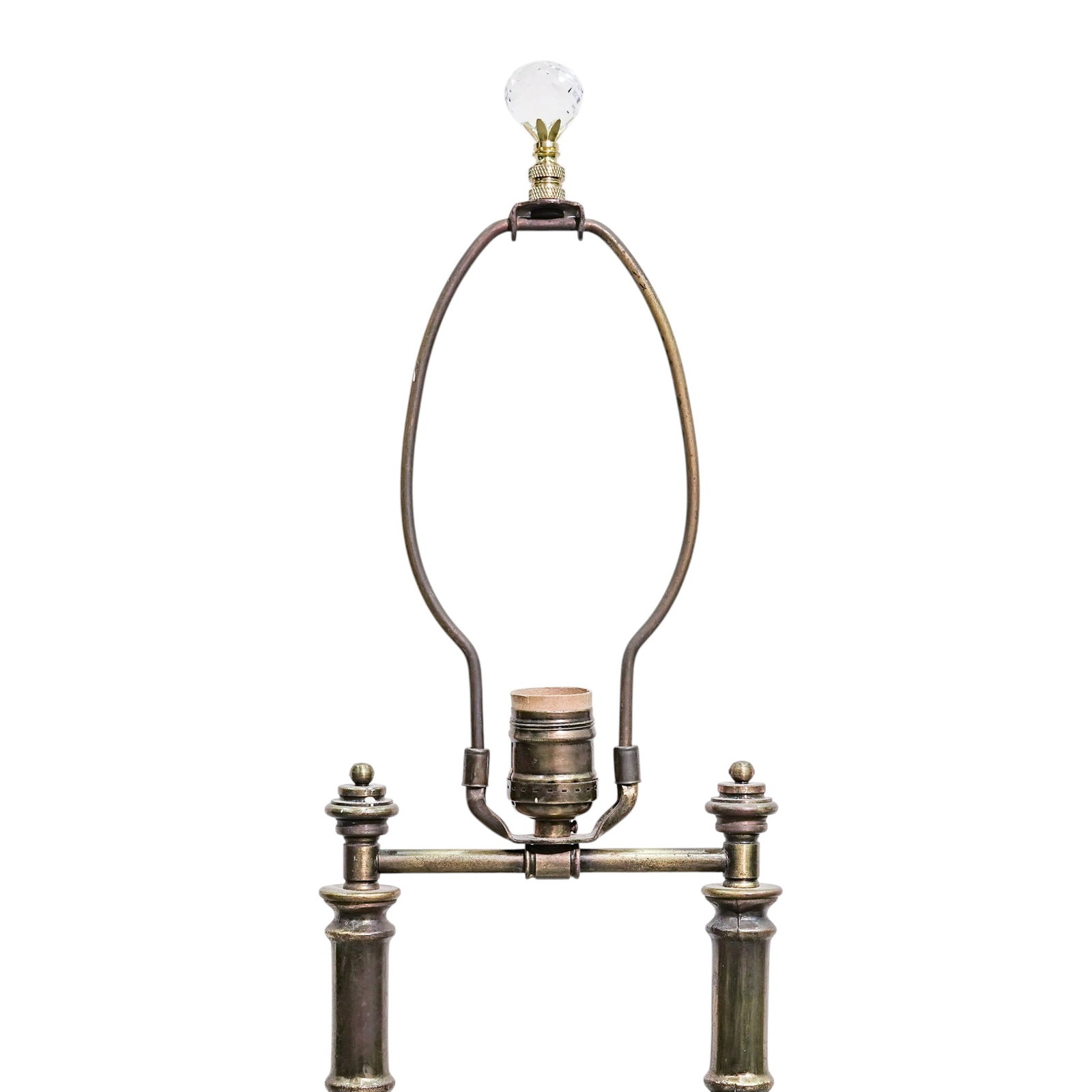 Mid Cent. Modern Brass Bamboo Form Table Lamp - 5
