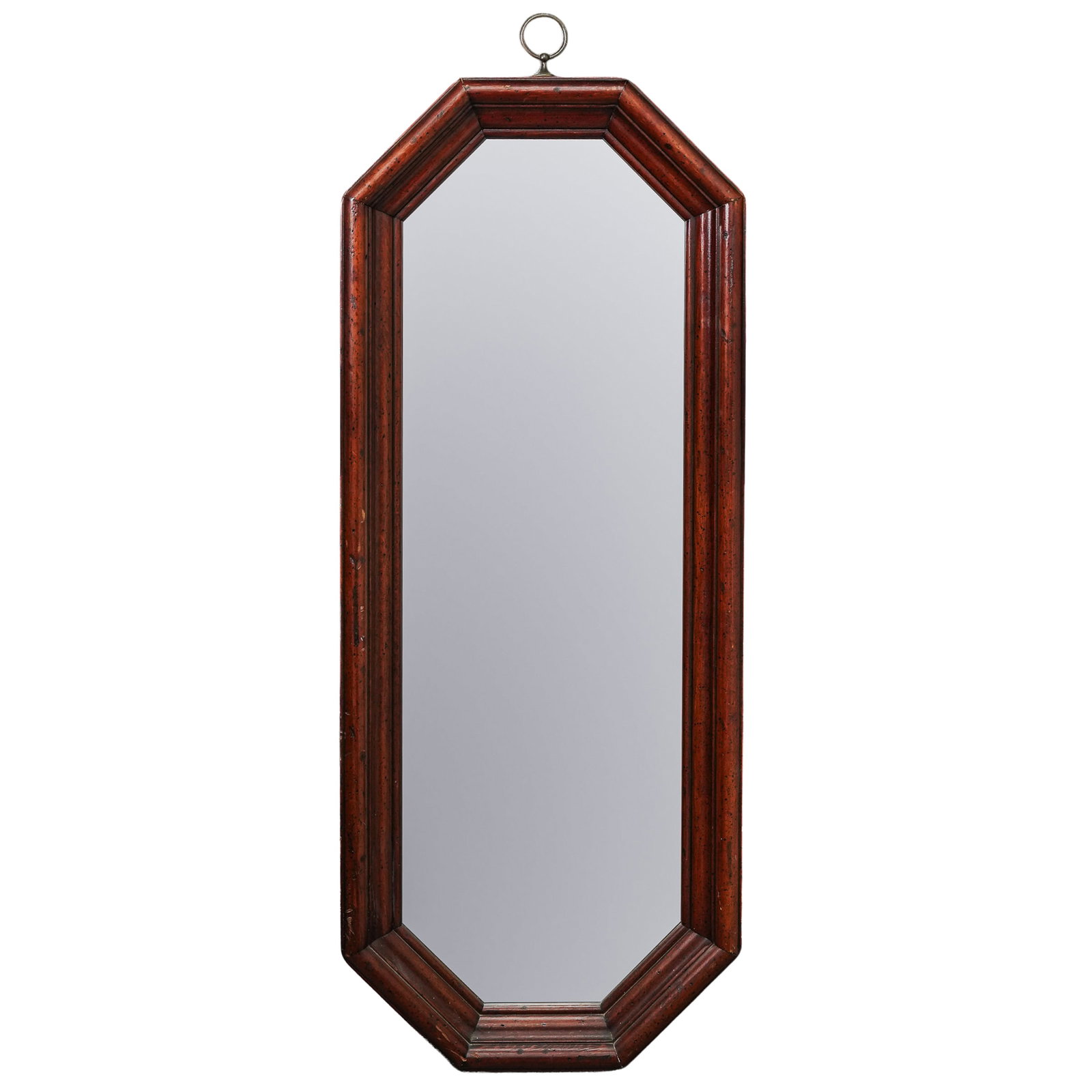 Vintage Oak Octagonal Wall Mirror (1 of 4)