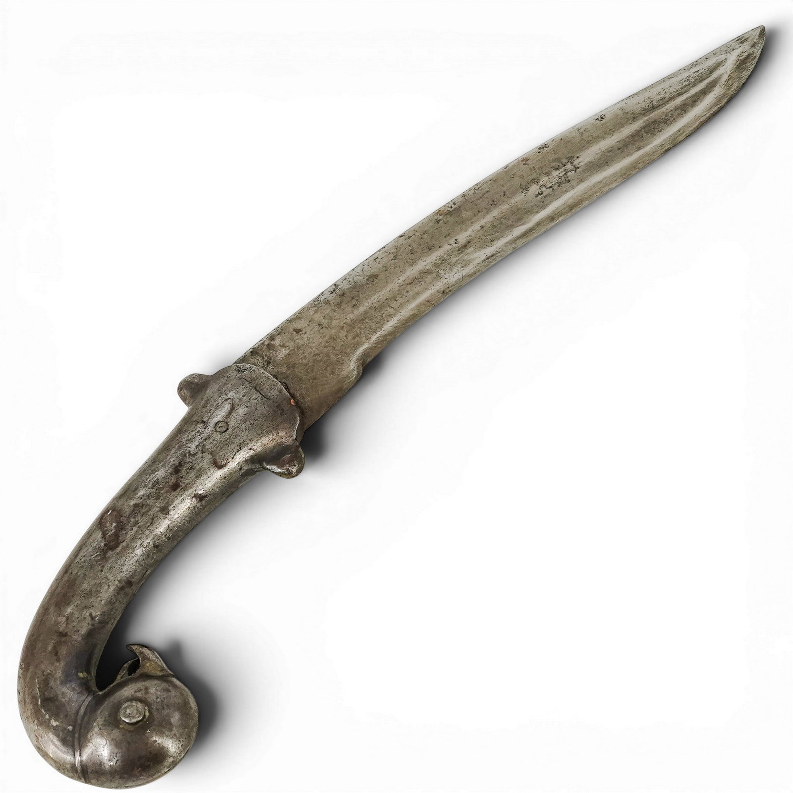 Mughal Curved Parrot Iron & Steel Dagger (Khanjar) (1 of 4)