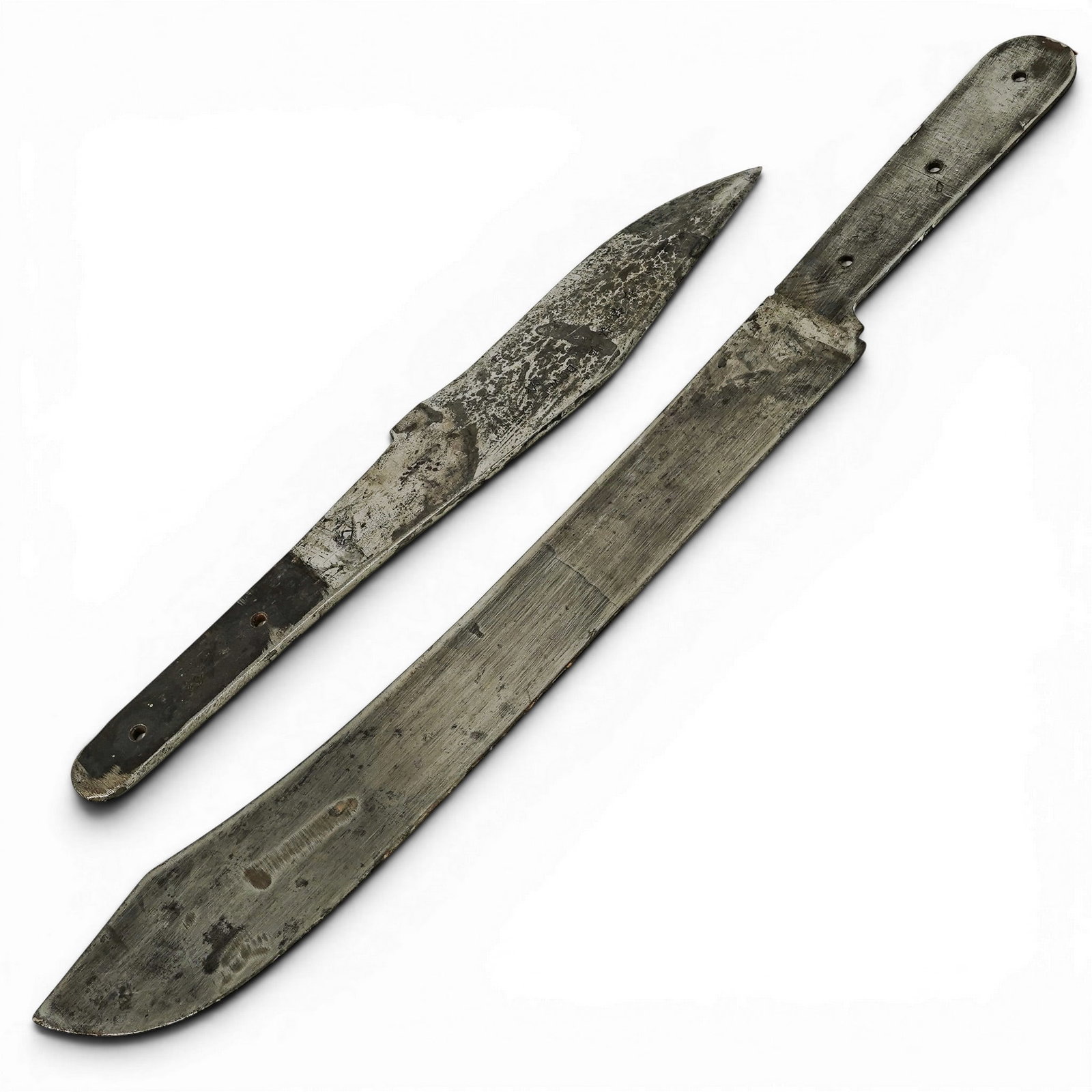 (2pc) Tru-Bal Bowie-Axe By Harry McEvoy & Steel Machete Blank Group (1 of 5)