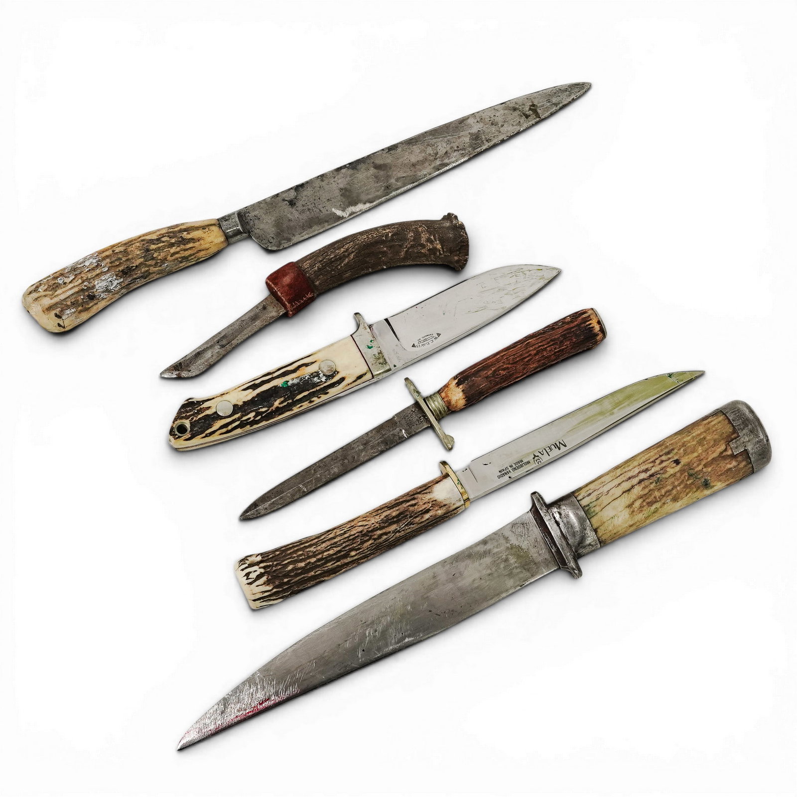 (6 pc) Vintage Stag Handle Knives (1 of 10)