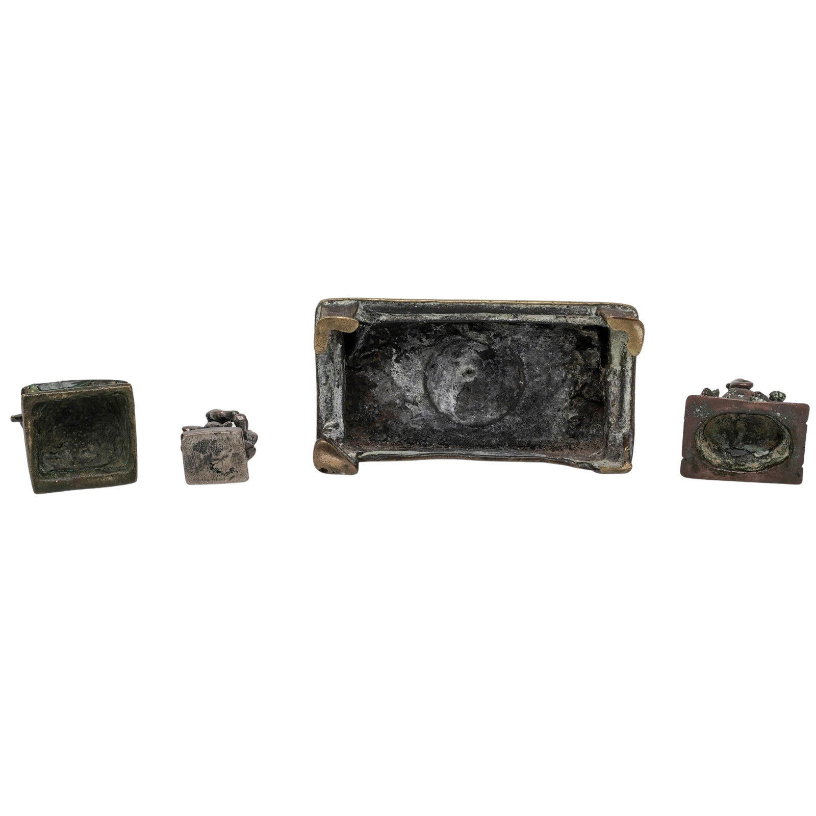 (4pc) Ancient Indian Bronze Deity Group - 3