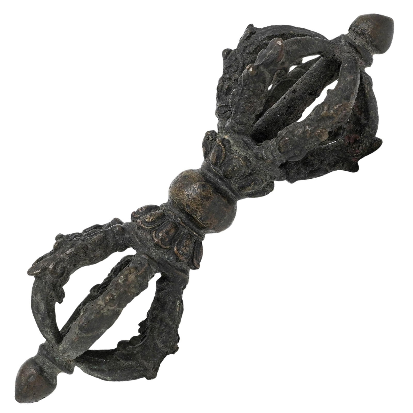 Antique Brass Tibetan Vorje (Vajra) (1 of 6)