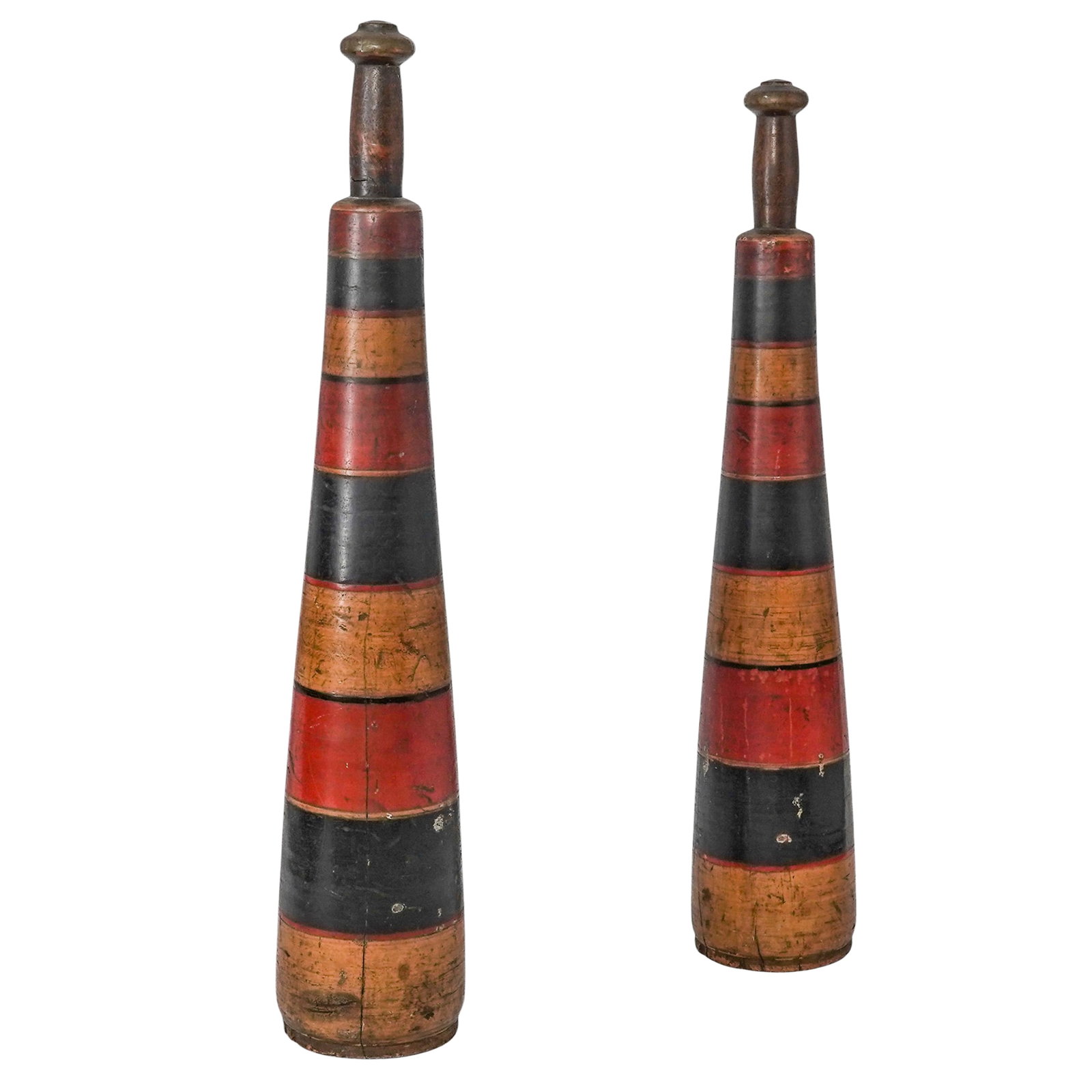 Pair of Antique Indian Exercise (Mugdal) Clubs (1 of 7)