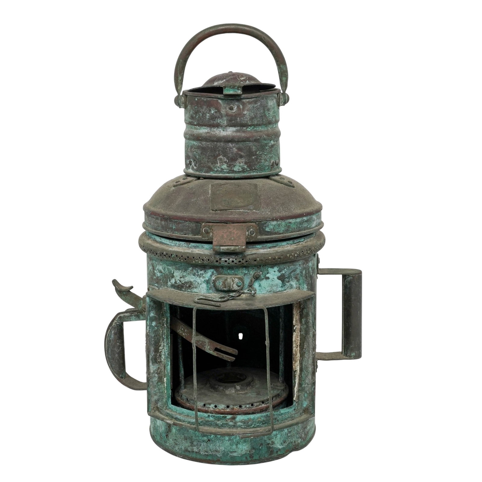 Vintage Davey London Approved Copper Japanese Ship Lamp (1 of 12)