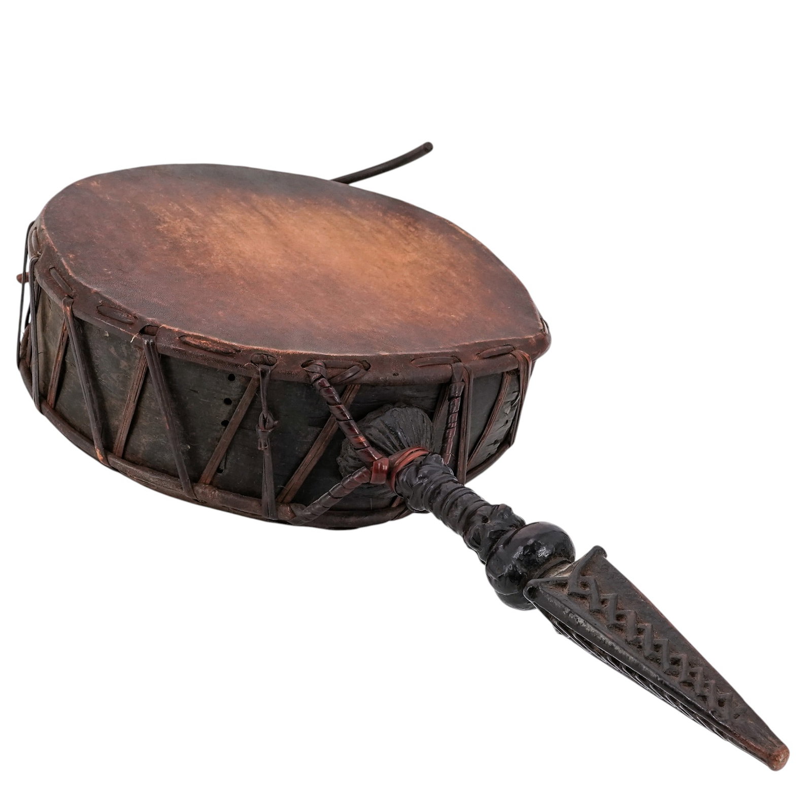 Antique Himalayan Shamanic Drum - 2