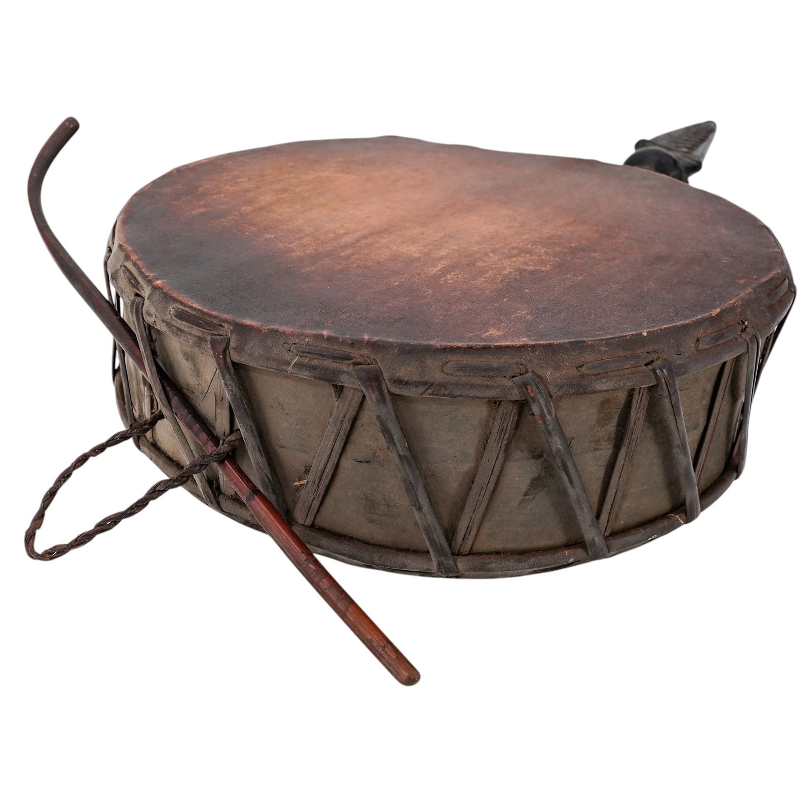 Antique Himalayan Shamanic Drum - 3