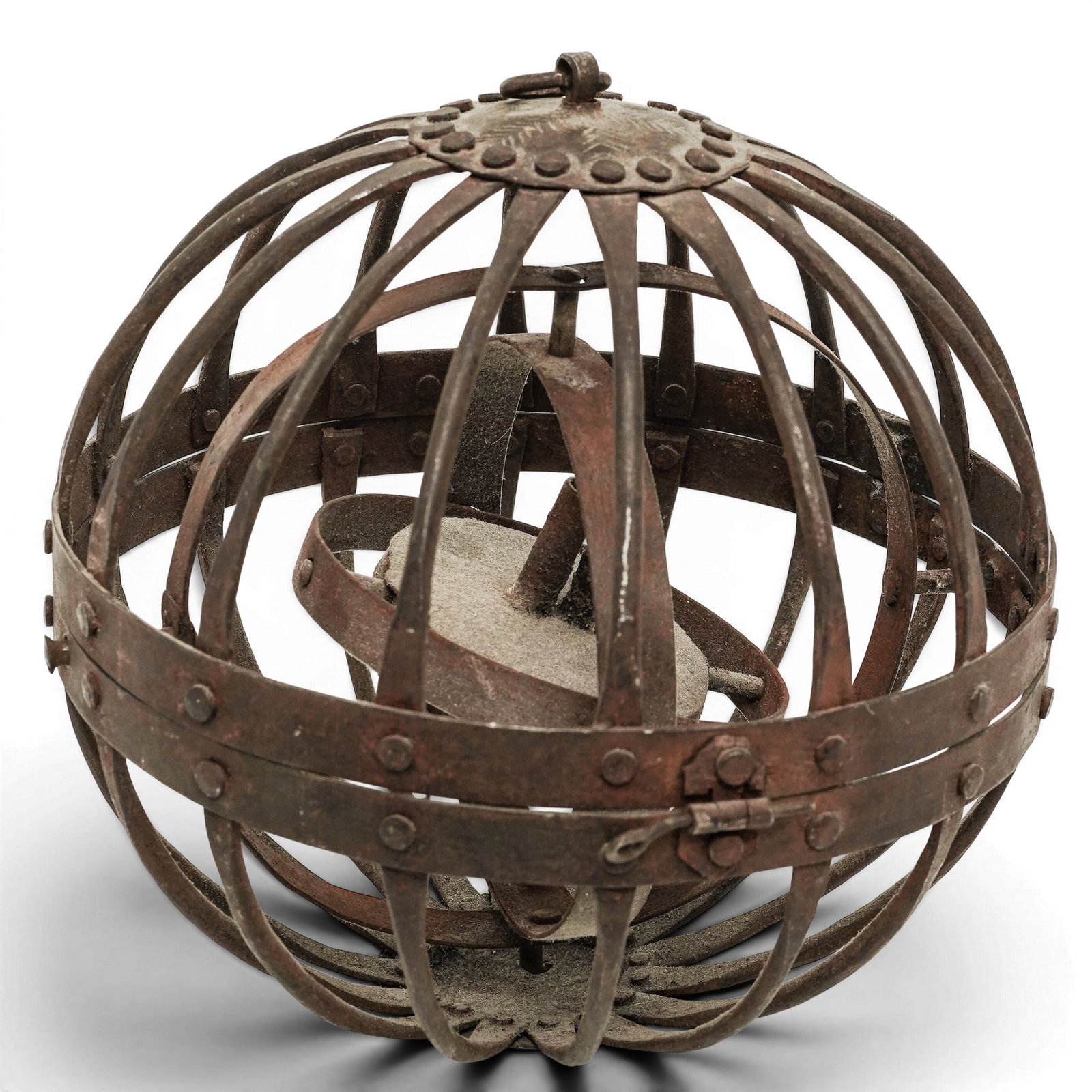 Antique Gyroscopic Triple Gimbaled Ship Lantern (1 of 4)