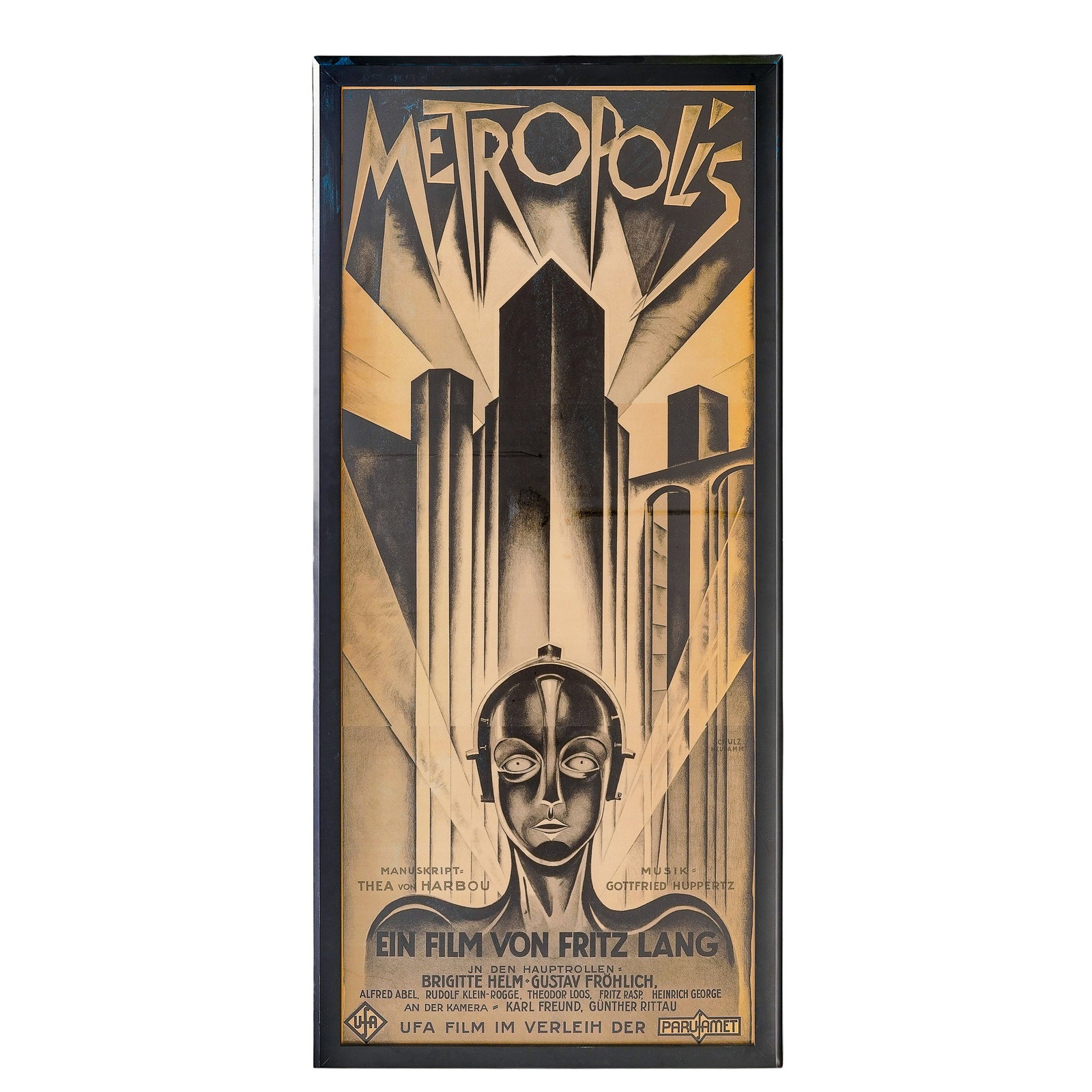 Framed Metropolis (1927) Movie Poster, Directed by Fritz Lang (1 of 5)
