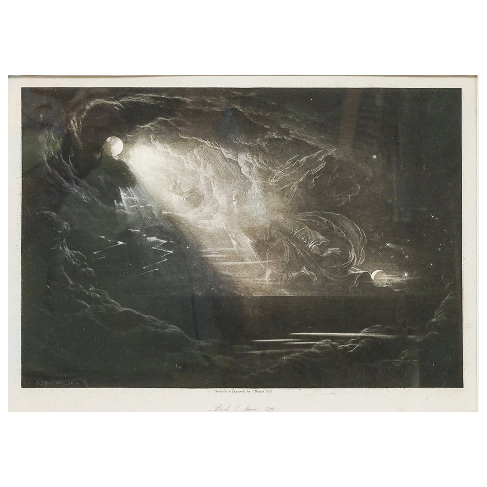 John Martin (English, 1789-1854) "Paradise Lost" Engraving (1 of 8)