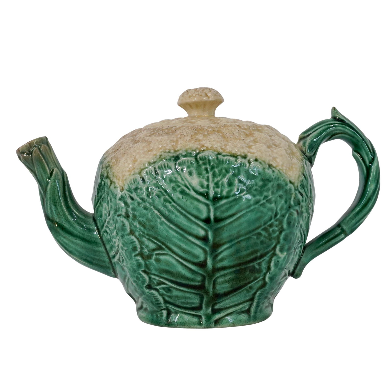 Antique Griffen, Smith and Hill Etruscan Majolica Cauliflower Teapot (1 of 10)