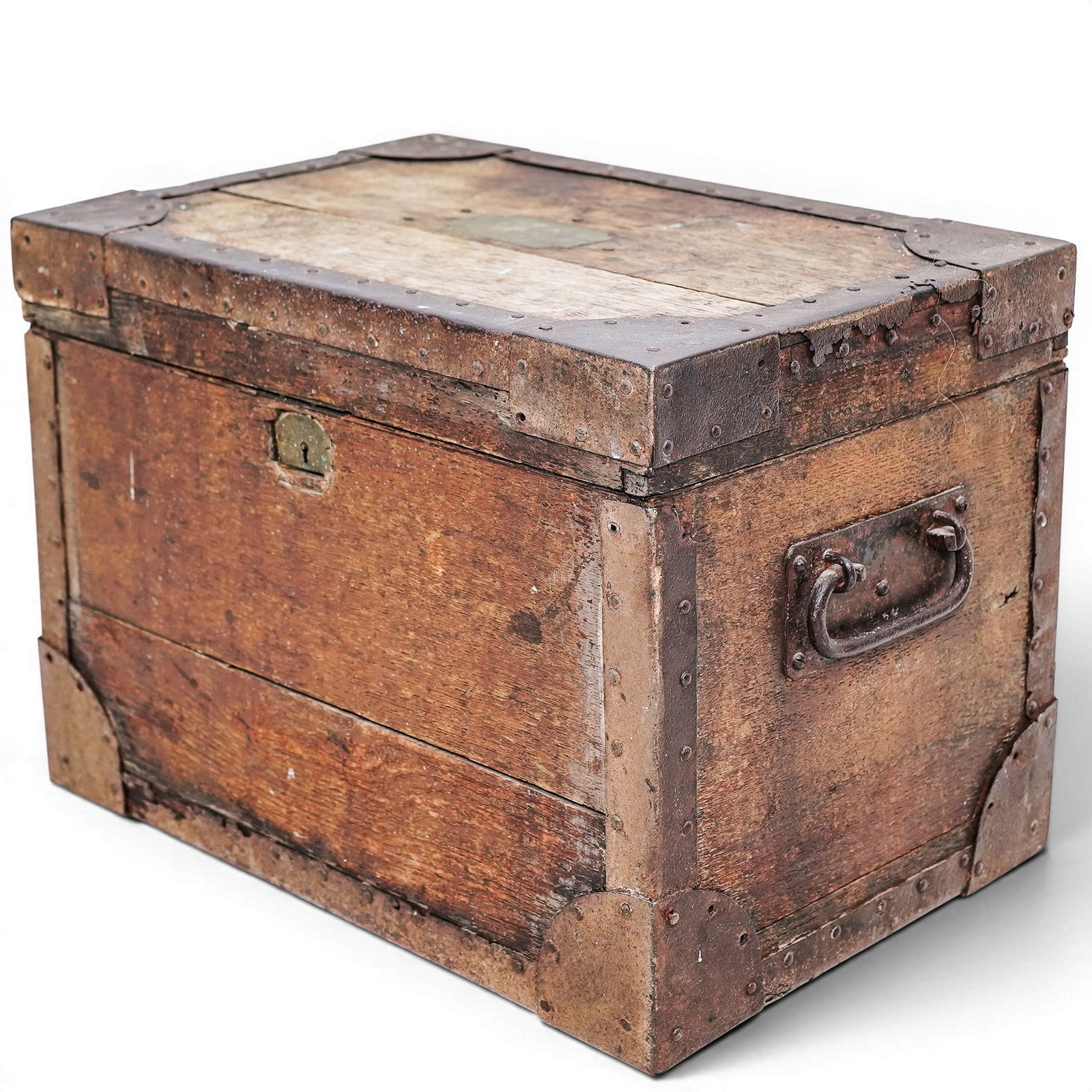 Antique Flat-Top Travel Trunk (1 of 5)